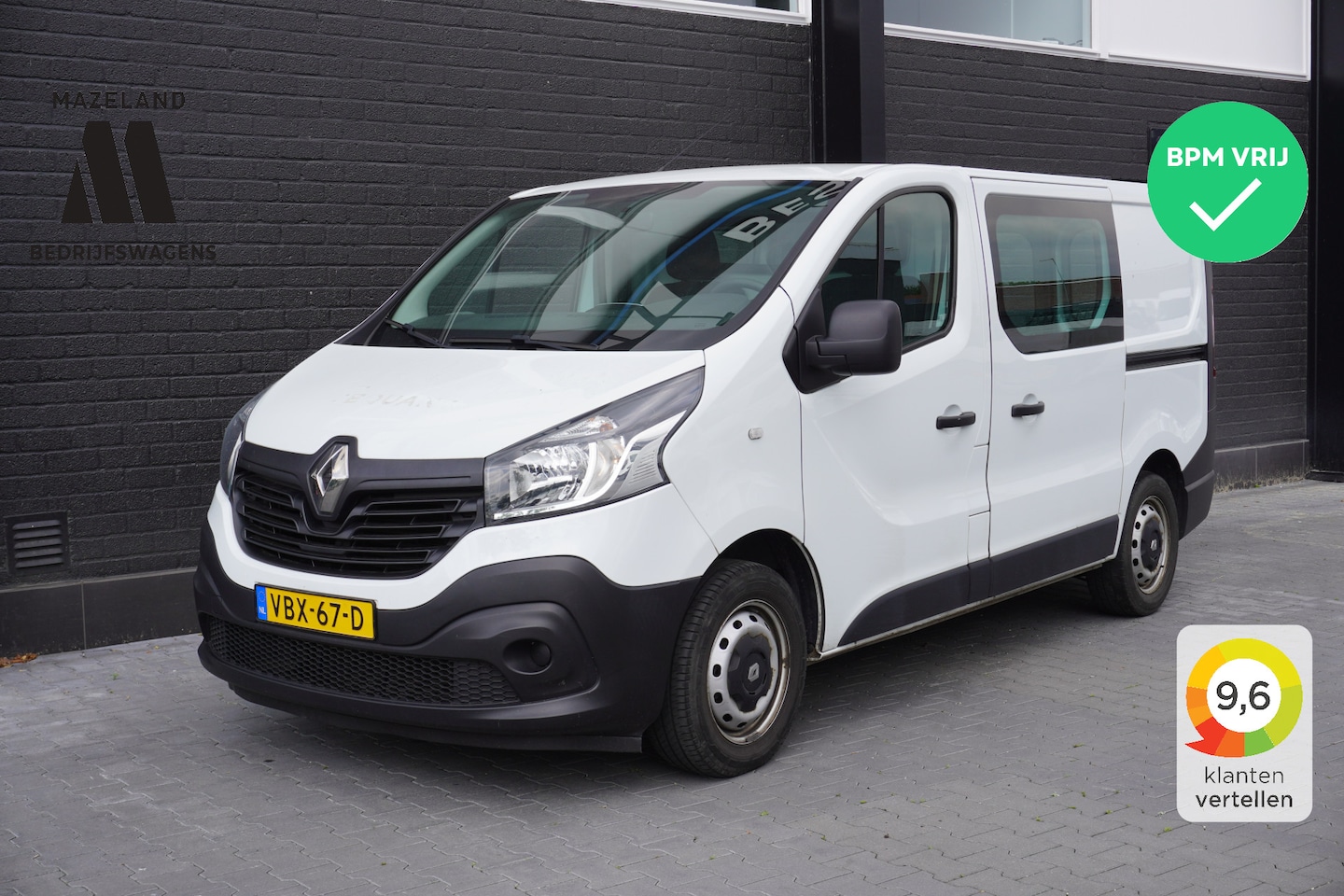 Renault Trafic - 1.6 dCi 125PK Dubbele Schuifdeur EURO 6 - Airco - Navi - Cruise - € 10.900,- Excl. - AutoWereld.nl