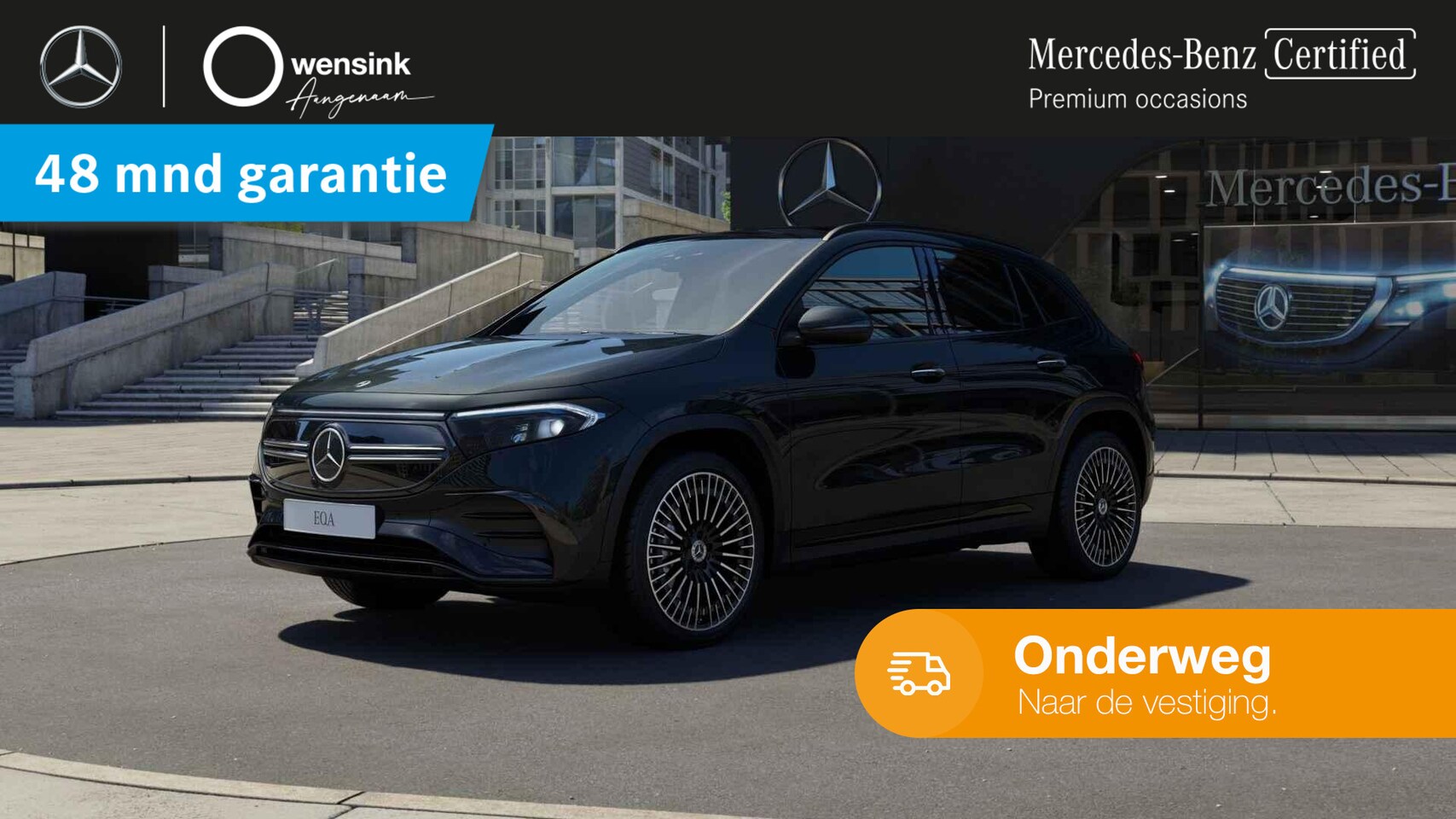 Mercedes-Benz EQA - 250 AMG Line 67 kWh | Night | Panoramadak | 20" lichtmetalen velgen | Trekhaak | Distronic - AutoWereld.nl