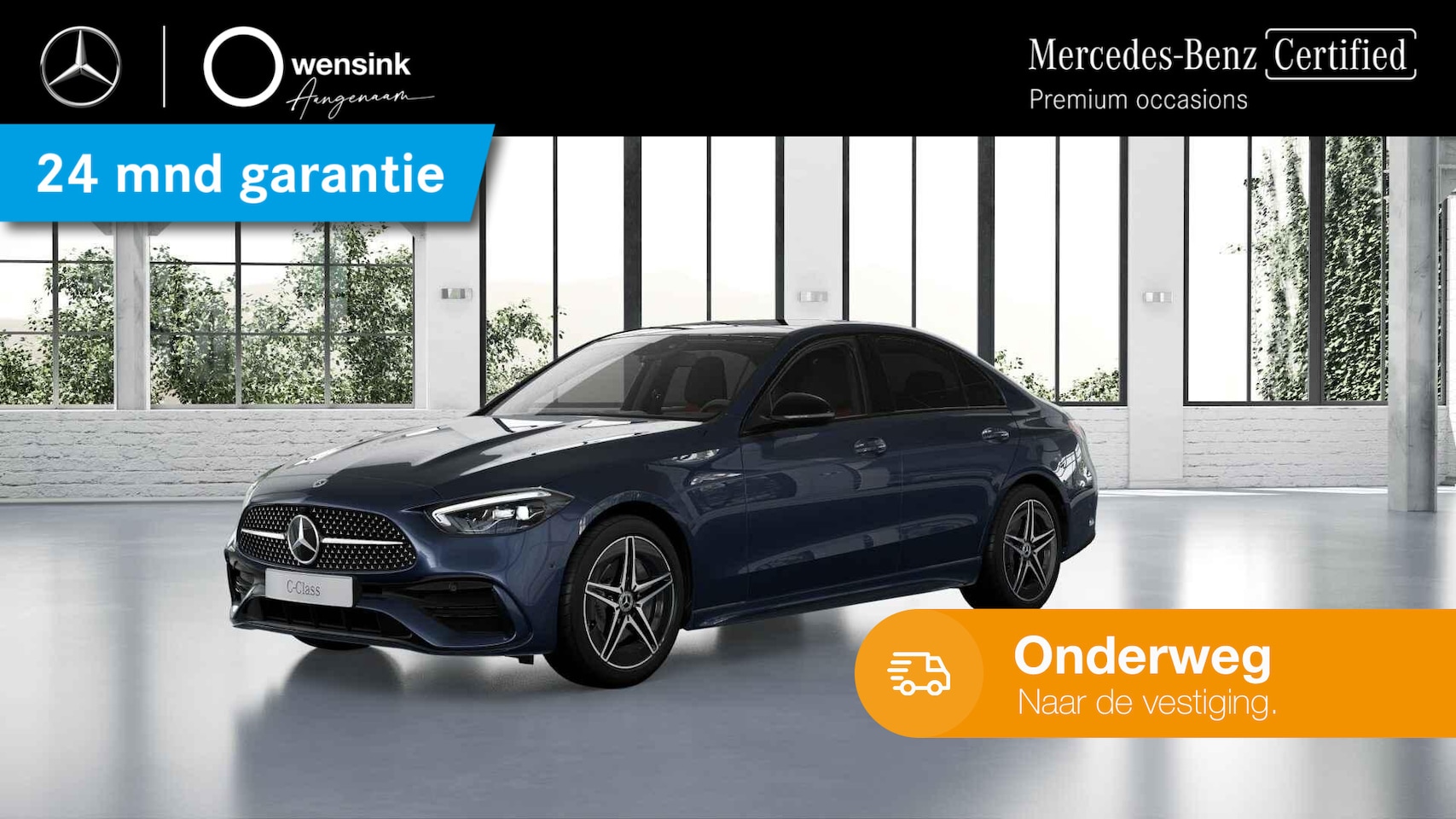Mercedes-Benz C-klasse - 300 e AMG Line Limited | Night | Panoramadak | Lederen bekleding | Sfeerverlichting | Stoe - AutoWereld.nl