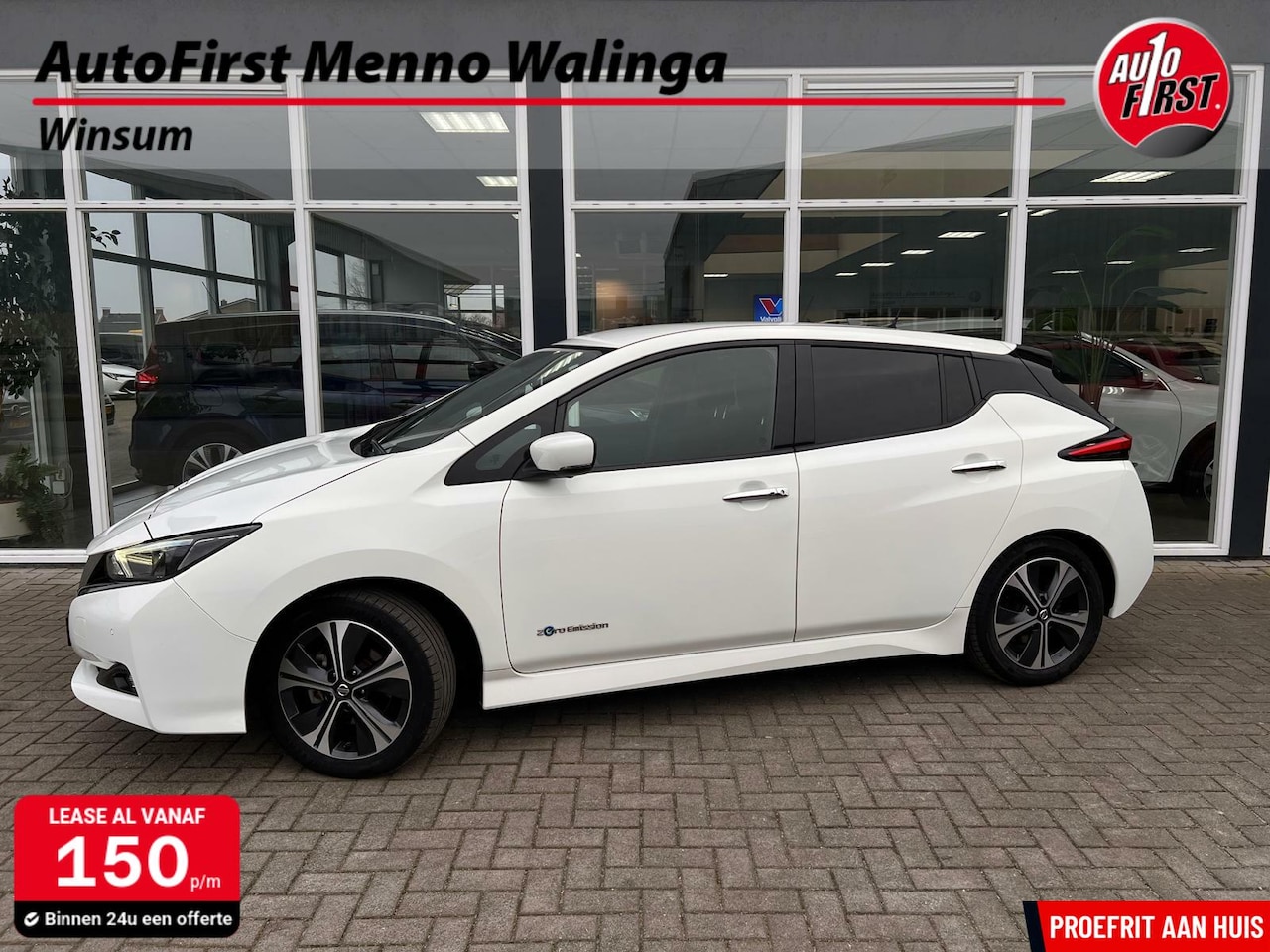 Nissan LEAF - N-Connecta 40 kWh | Stoelverwarming | Stuurwielverwarming | Navi | Rondomzicht Camera | - AutoWereld.nl