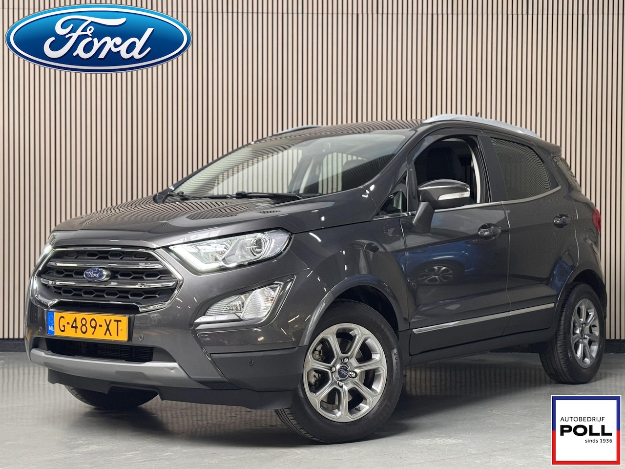 Ford EcoSport - 1.0 EcoBoost Titanium Automaat Leer Camera Winter Parking pack Dodehoek detectie - AutoWereld.nl