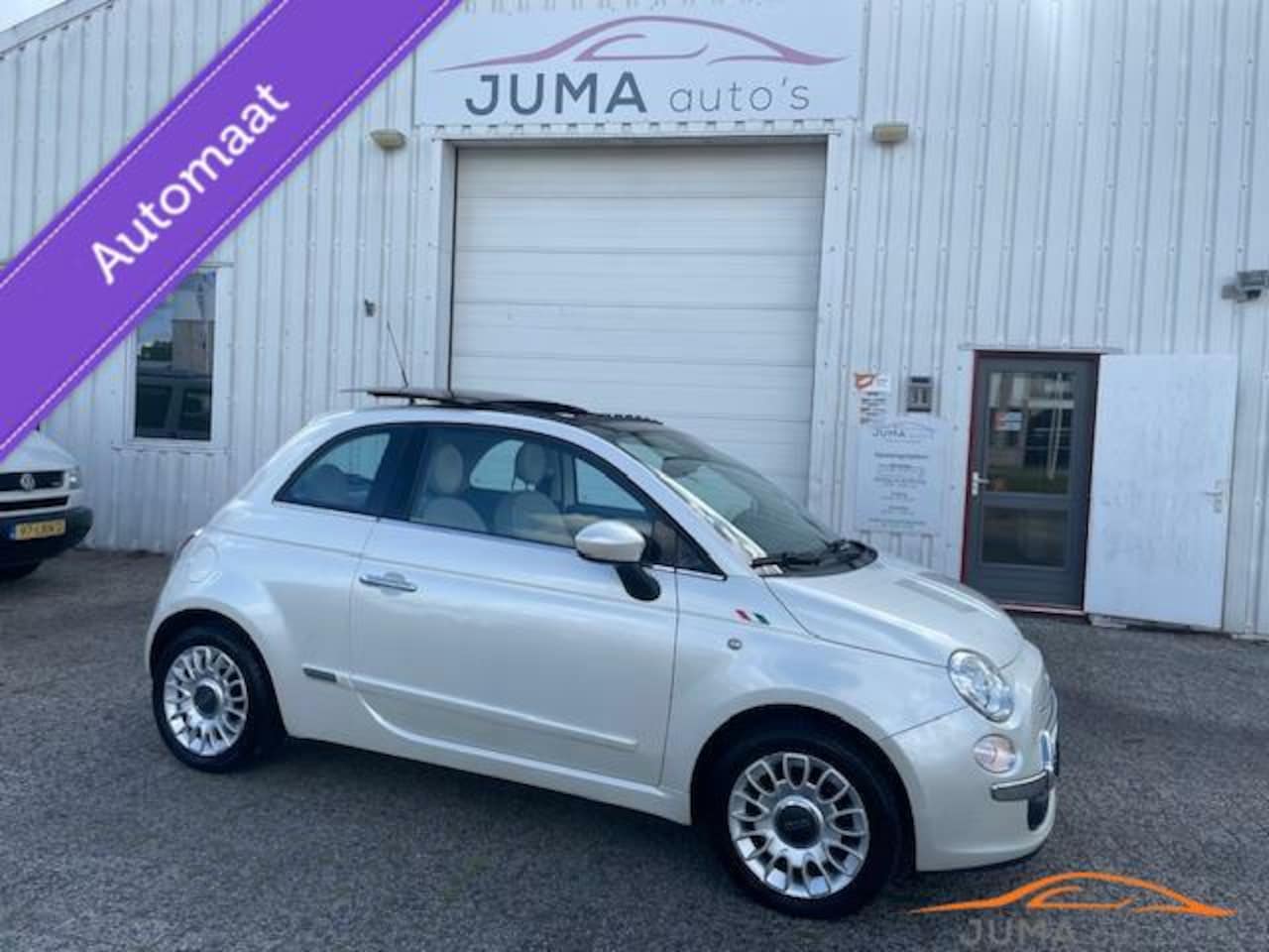 Fiat 500 - 1.2 Lounge 1.2 Lounge, Automaat, Airco, Elektrisch schuif-/kanteldak - AutoWereld.nl