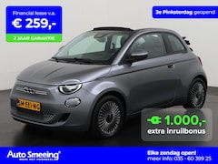 Fiat 500e - Cabrio Icon 42 kWh | Navigatie | Apple Carplay | Parkeersensor | Zondag Open