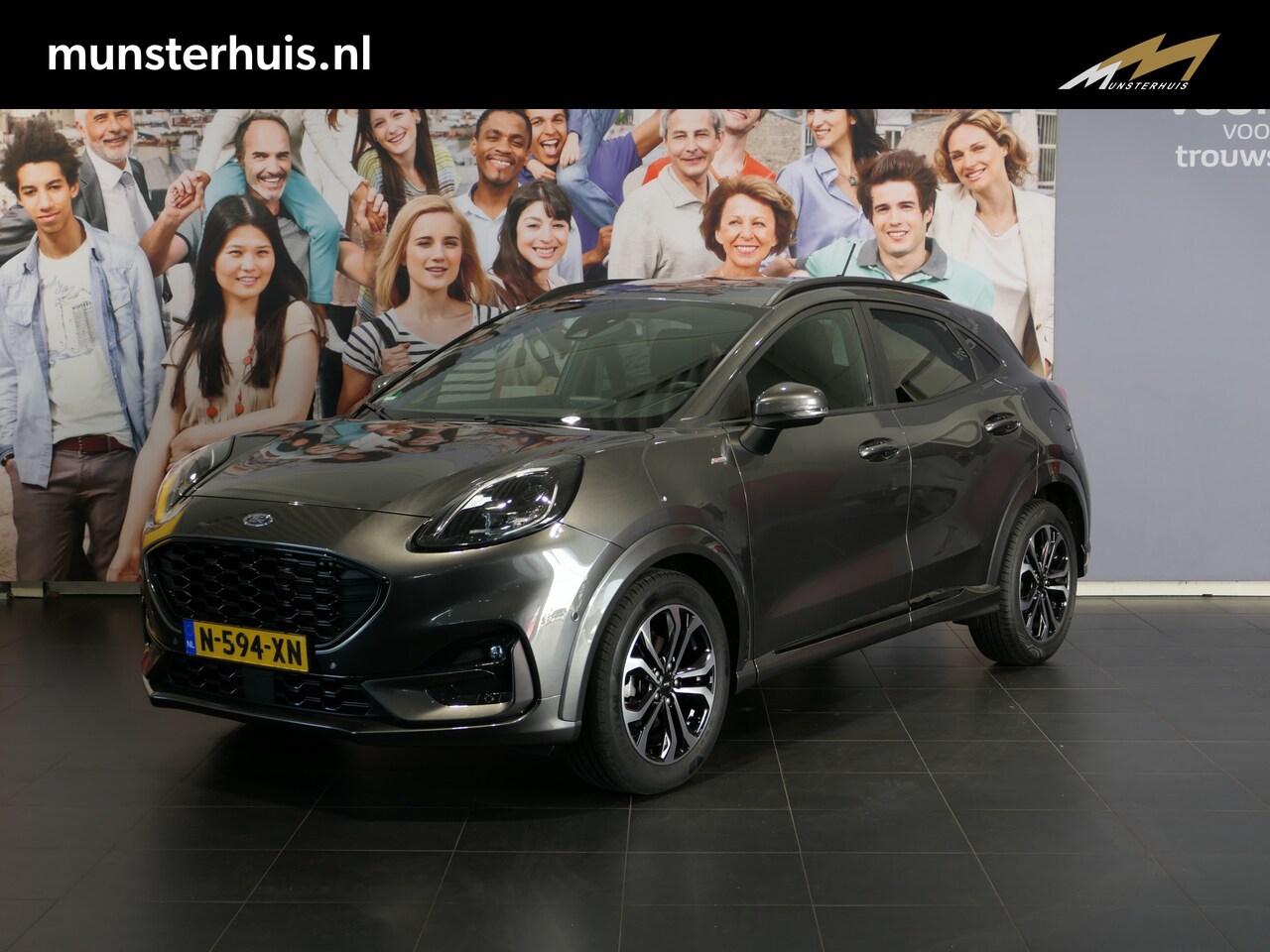 Ford Puma - 1.0 EcoBoost Hybrid ST-Line X *AUTOMAAT* - Stoel voorruit en stuurverwarming, parkeerassis - AutoWereld.nl