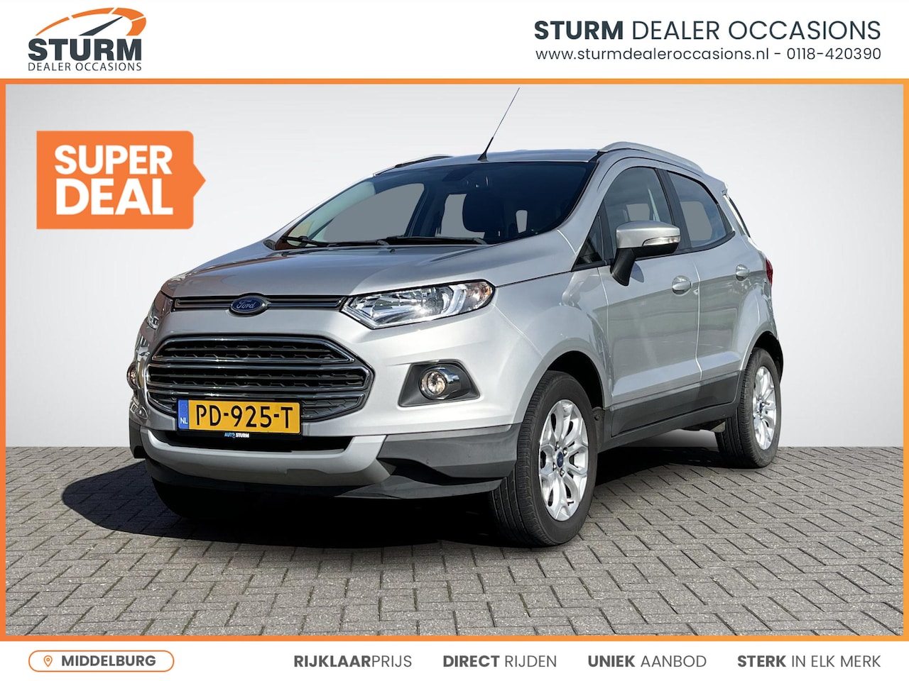 Ford EcoSport - 1.0 EcoBoost Titanium Technology Pack | Cruise Control | Keyless Entry | Bluetooth Tel. | - AutoWereld.nl