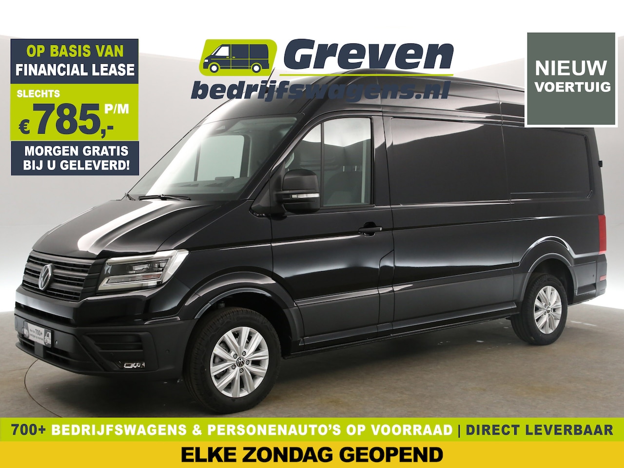 Volkswagen Crafter - 2.0 TDI DSG HIGHLINE EXCLUSIVE L3H3 | FACELIFT MODEL | BPM VRIJ | NIEUW 3000KG TREKHAAK VI - AutoWereld.nl