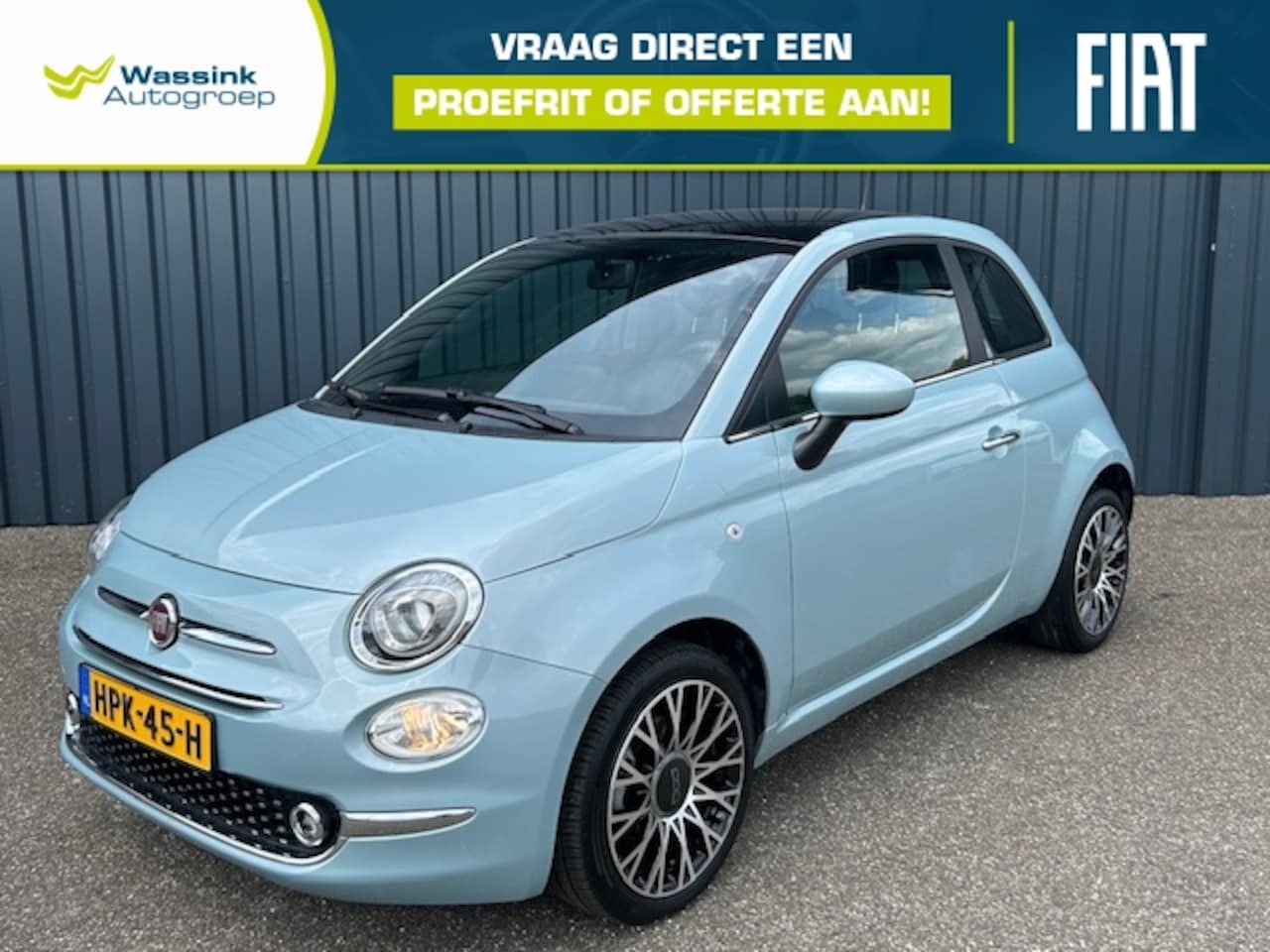 Fiat 500 - 1.0 70pk Hybrid Lounge | Panorama Dak | 16 - AutoWereld.nl