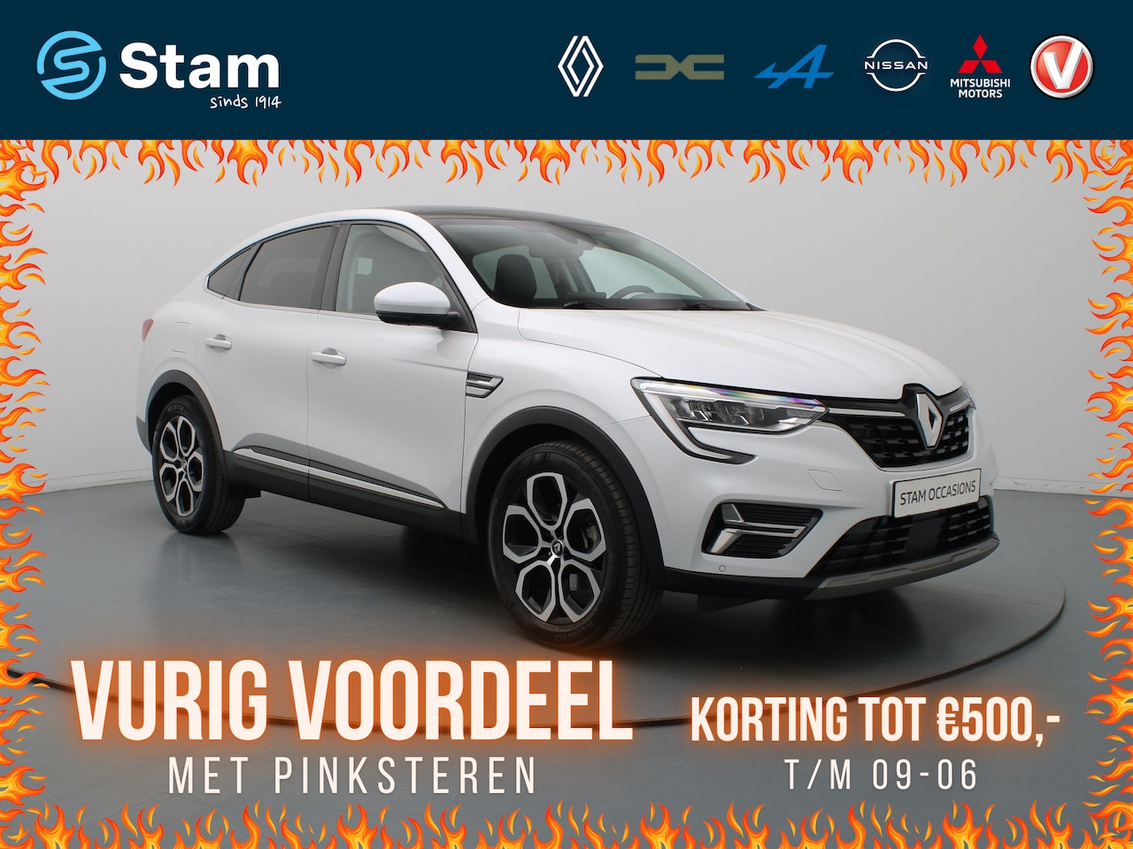 Renault Arkana - E-Tech hybrid 145pk techno Camera | Adapt. Cruise | Navi | Stoel-/stuurverw. | Schuif-/kan - AutoWereld.nl