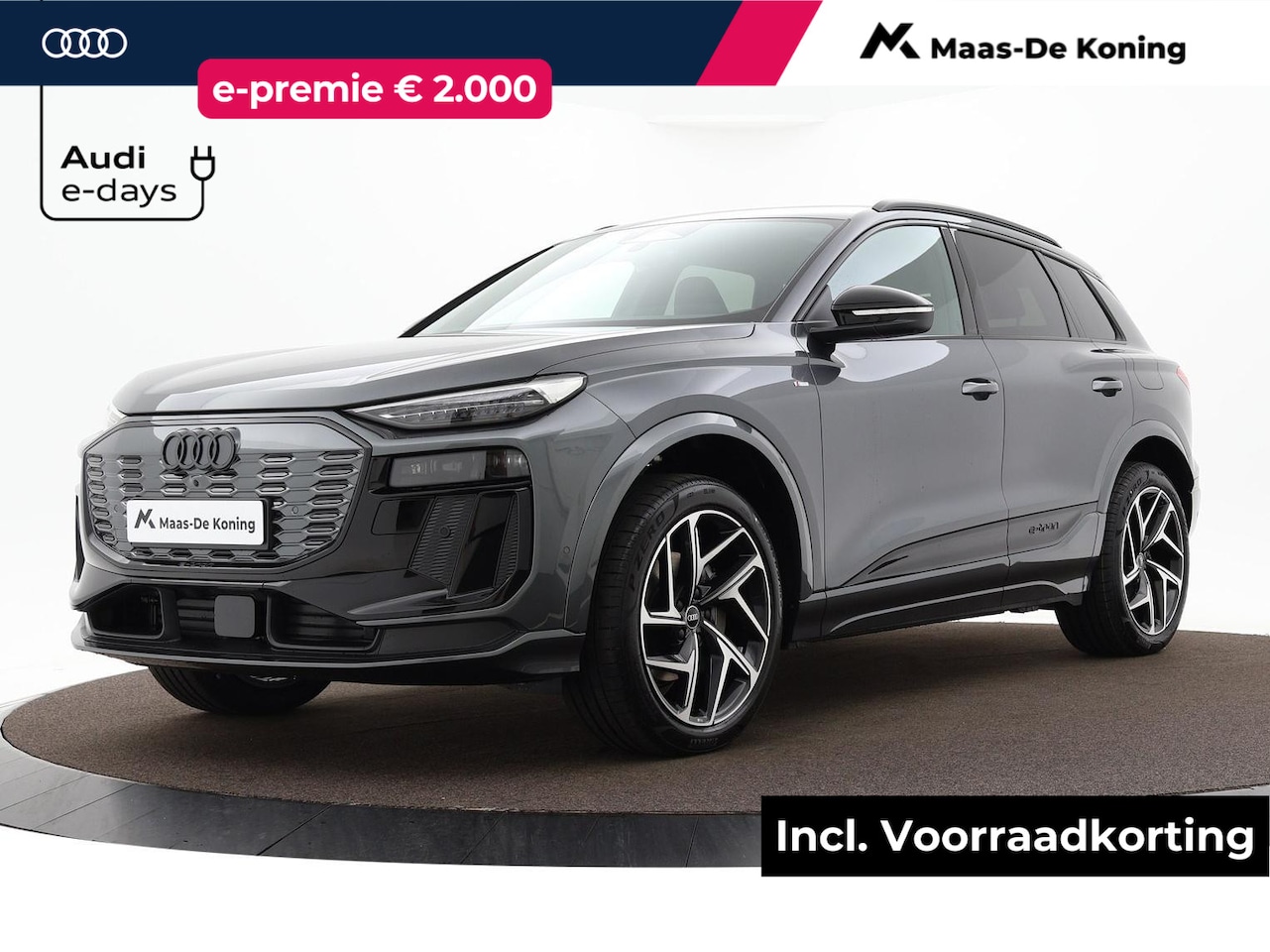 Audi Q6 SQ6 e-tron - Launch edition (B1) e-tron perf 100Kwh 225 kW / 3 Panoramadak - Trekhaak - Tech pro - AutoWereld.nl