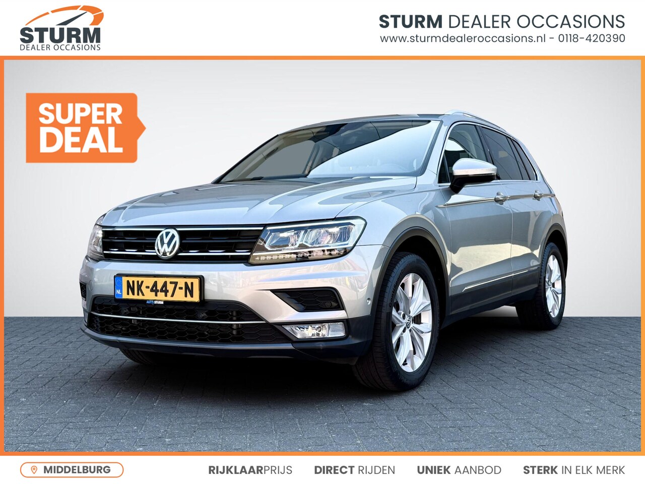 Volkswagen Tiguan - 2.0 TSI 4Motion Highline | Trekhaak Uitklapbaar | Stoelverwarming | Navigatie Full-Map | D - AutoWereld.nl