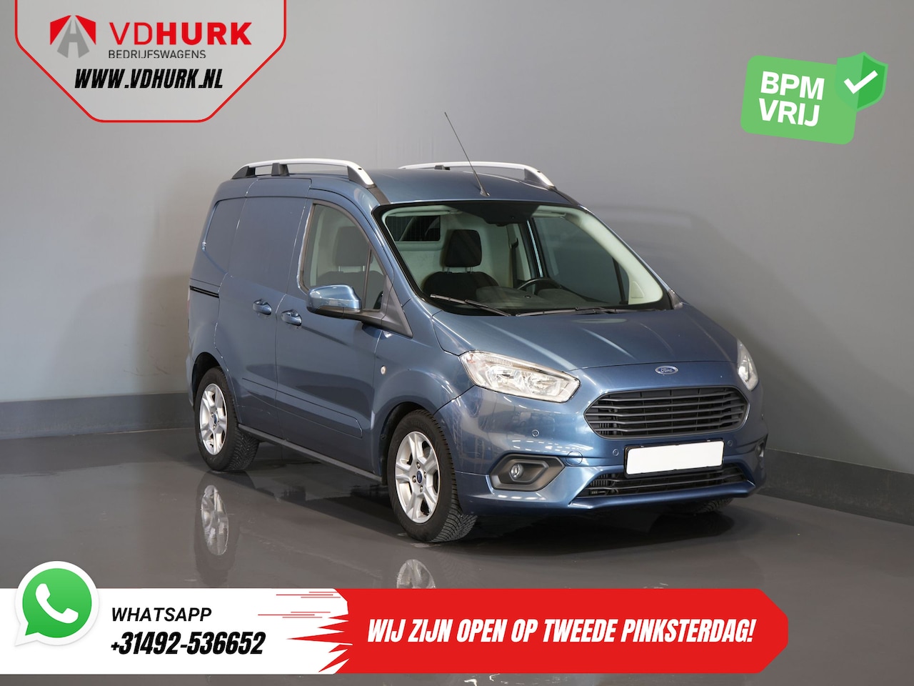 Ford Transit Courier - 1.0 EcoBoost BENZINE BPM VRIJ! Dealer Onderhouden/ NL Auto/ Carplay/ Climate/ Cruise/ Stoe - AutoWereld.nl