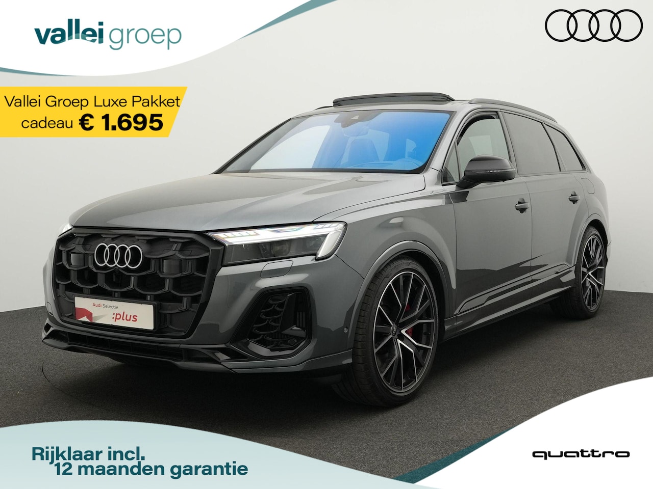 Audi Q7 - Pro Line S Competition 60 TFSI e 490 pk tiptronic quattro | Panoramadak | Trekhaak | Valco - AutoWereld.nl