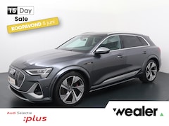 Audi e-tron - S quattro 95 kWh | 503 PK | SoH 100% | Trekhaak | S Line | half lederen bekleding | Lichtm