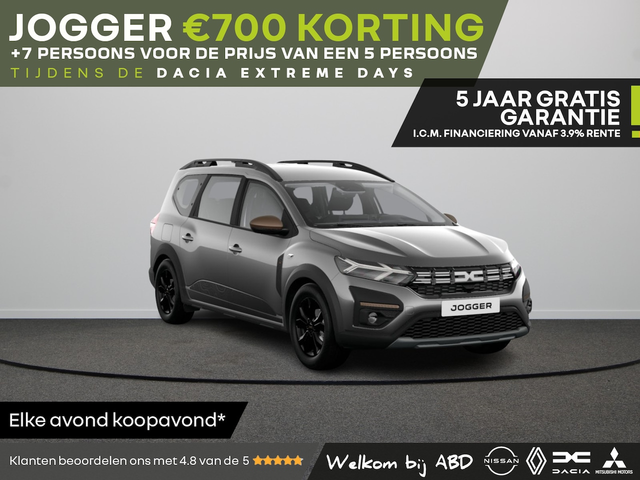 Dacia Jogger - Extreme TCe 100 ECO-G | Achteruitrijcamera | Bekleding ‘Extreme’ met rode details | Cruise - AutoWereld.nl