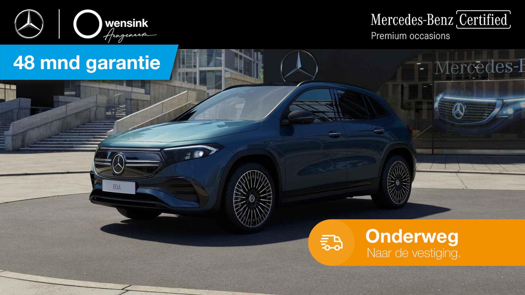 Mercedes-Benz EQA - 250 AMG Line 67 kWh | Panoramadak | Night | Trekhaak | Rijassistentiepakket | 360 graden c - AutoWereld.nl