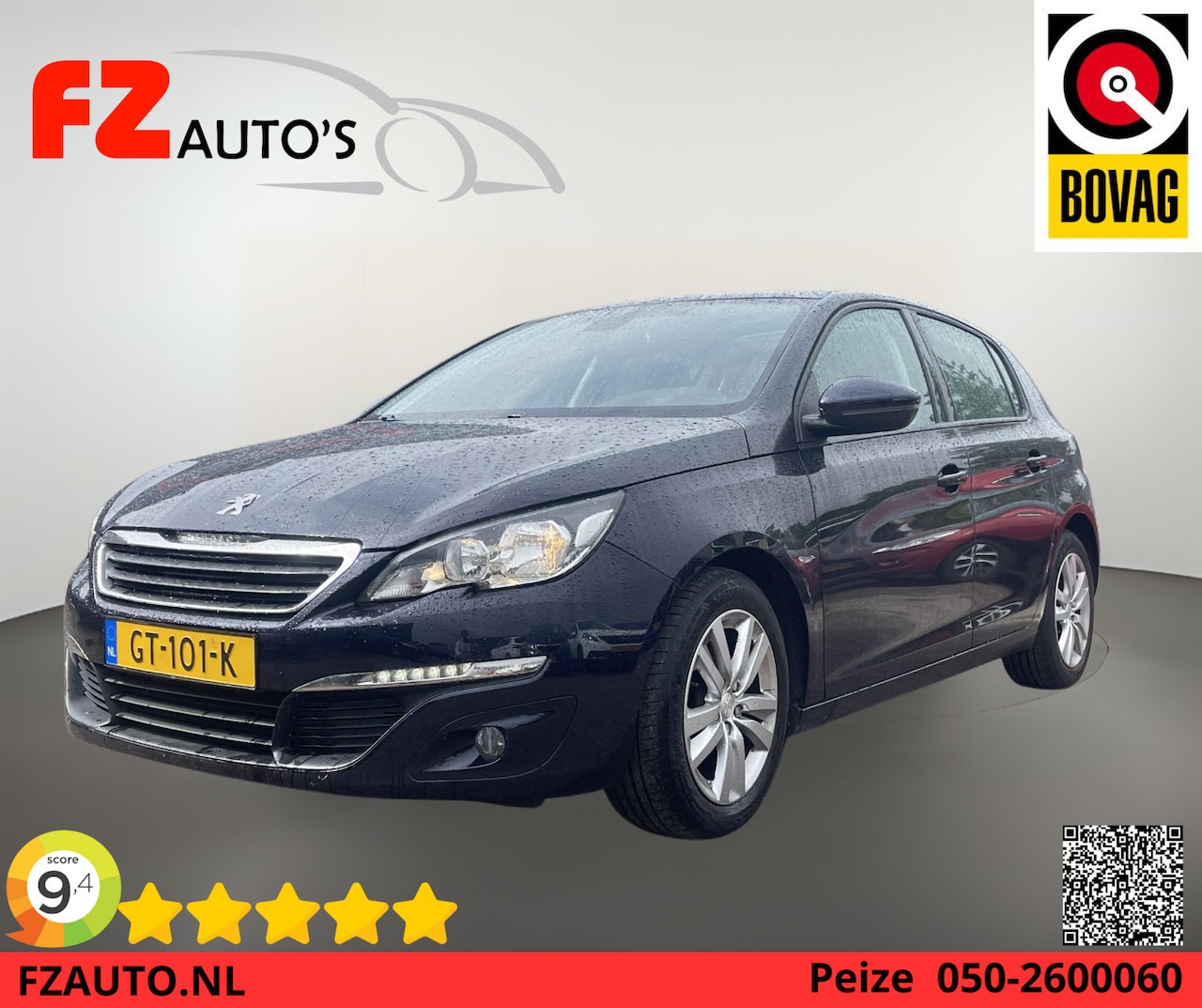 Peugeot 308 - 1.2 PureTech Active - Panoramadak - Climate Control - Lichtmetalen velgen - Parkeersensore - AutoWereld.nl