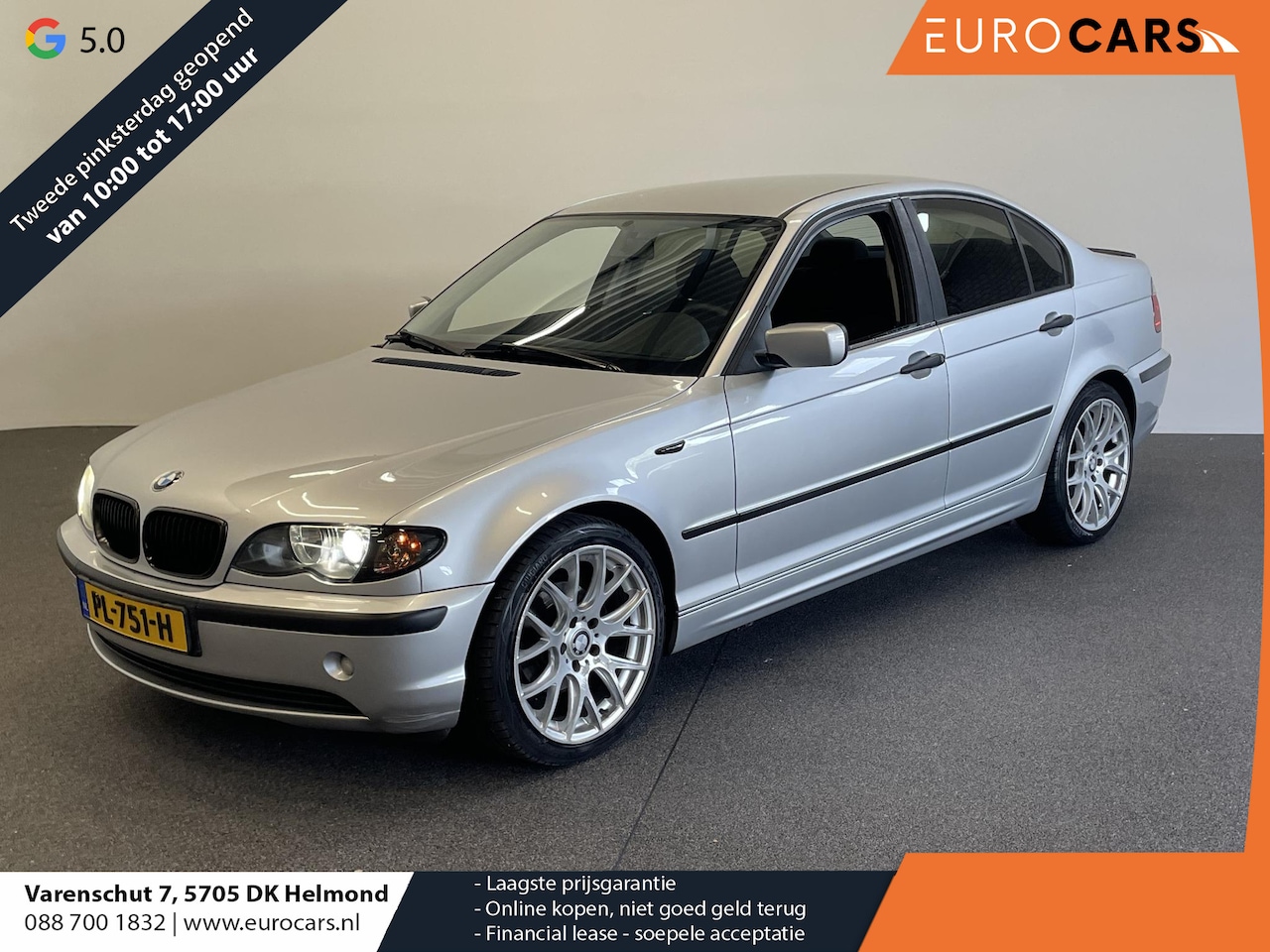 BMW 3-serie - 316i Black & Silver Xenon Navigatie Airco 18 inch 4 cilinder! - AutoWereld.nl