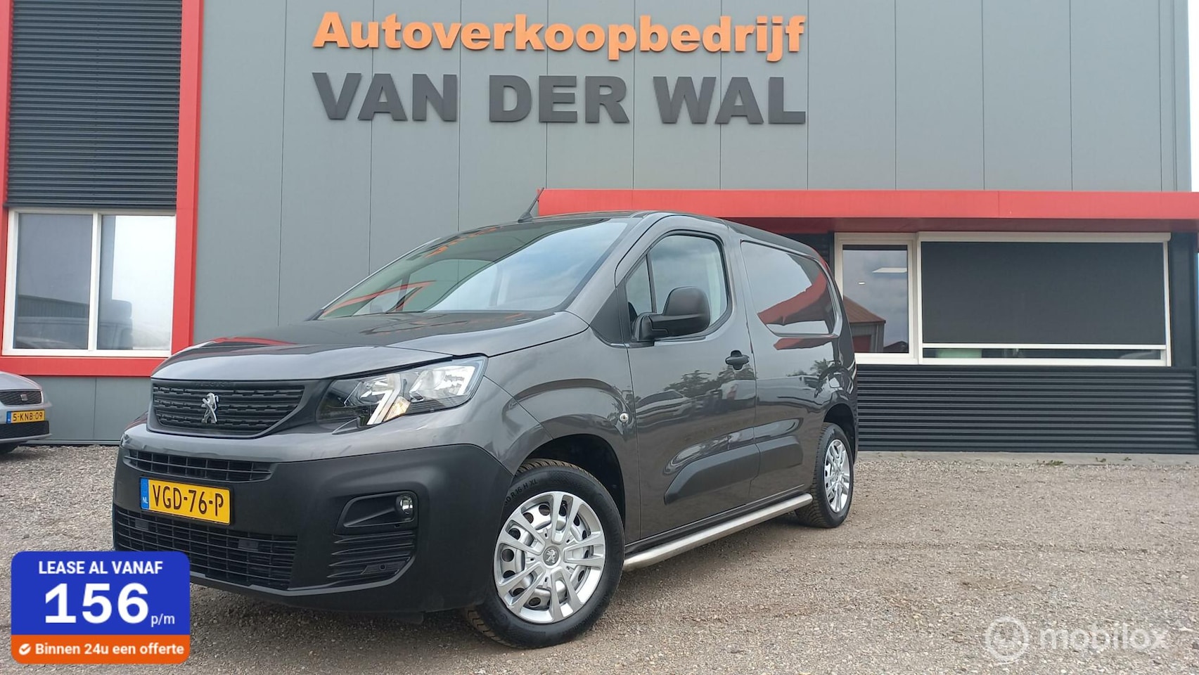 Peugeot Partner - bestel 1.5 BlueHDI Asphalt/3ZITS/131PK/AIRCO/CRUISECONTROL/NAVIGATIE - AutoWereld.nl