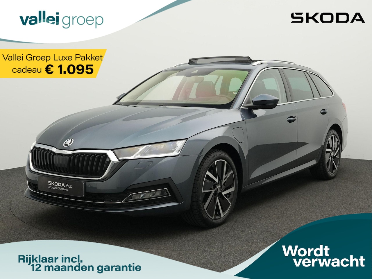 Skoda Octavia Combi - Style 1.4 TSI iV 204 pk DSG PHEV | Panoramadak | Trekhaak | Geheugenstoelen | Leder/alcant - AutoWereld.nl