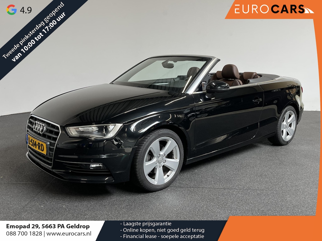 Audi A3 Cabriolet - 1.4 TFSI CoD Ambition Pro Line S Open Days Navigatie Climate control Stoelverwarming voor - AutoWereld.nl