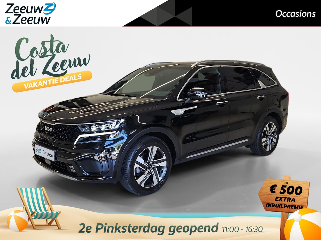Kia Sorento - 1.6 T-GDI Hybrid 2WD ExecutiveLine 7p. | Airco | Navi | Camera | Leder | Stoelverwarming | - AutoWereld.nl