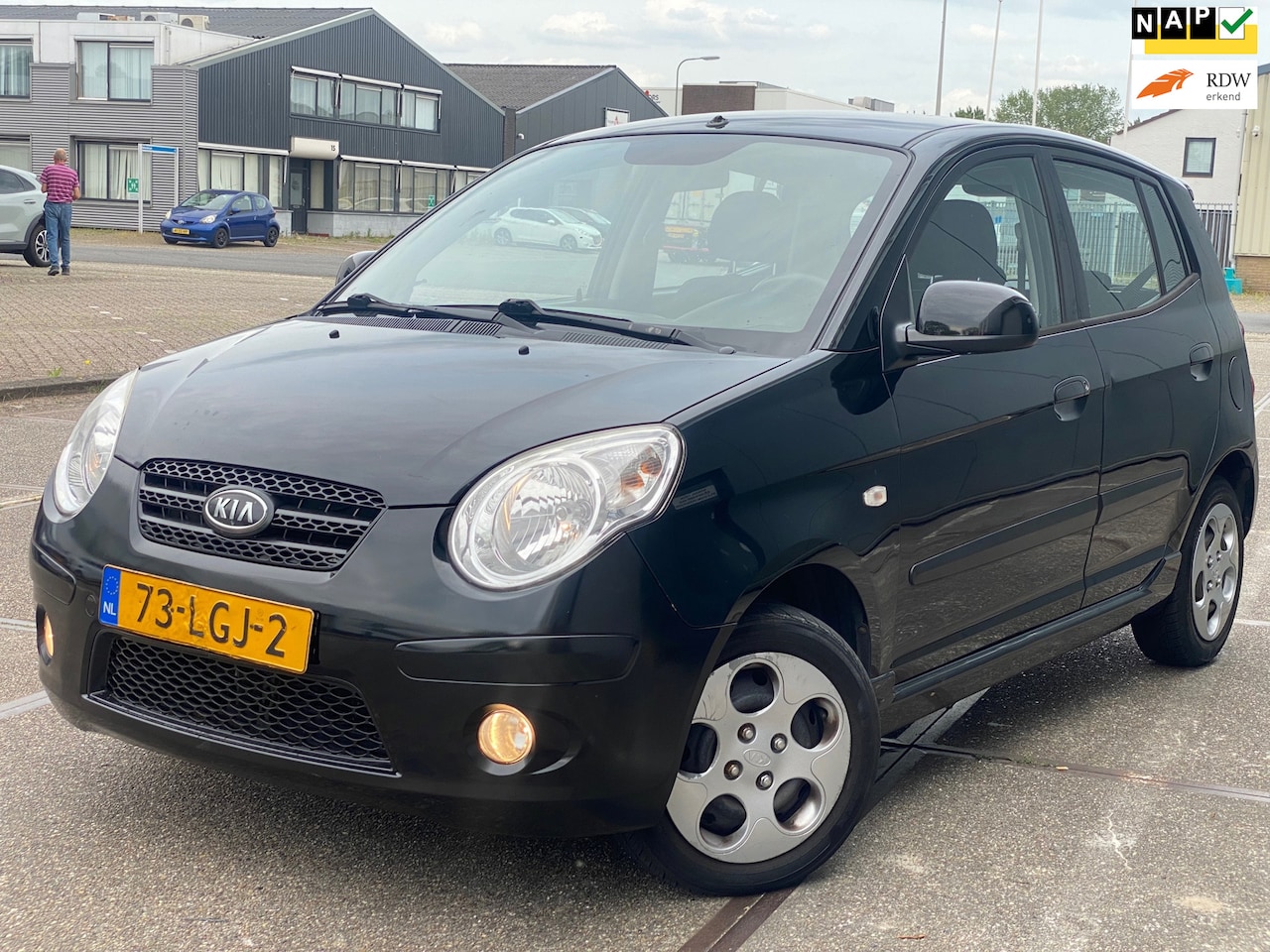 Kia Picanto - 1.0 Seven/ 5drs/ nap/ 1jaar apk/ dealeronderhouden/ airco/ EL-ramen/ zeer nette auto - AutoWereld.nl