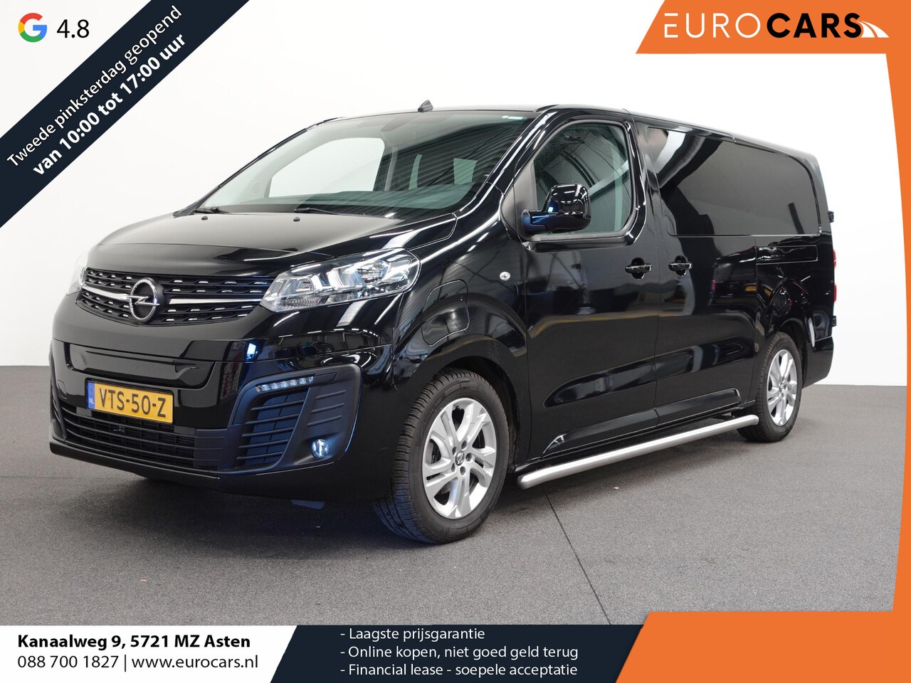 Opel Vivaro-e - L3 75kWh 6-Persoons Dubbele Cabine Automaat Airco Navi 2 x Schuifdeur - AutoWereld.nl