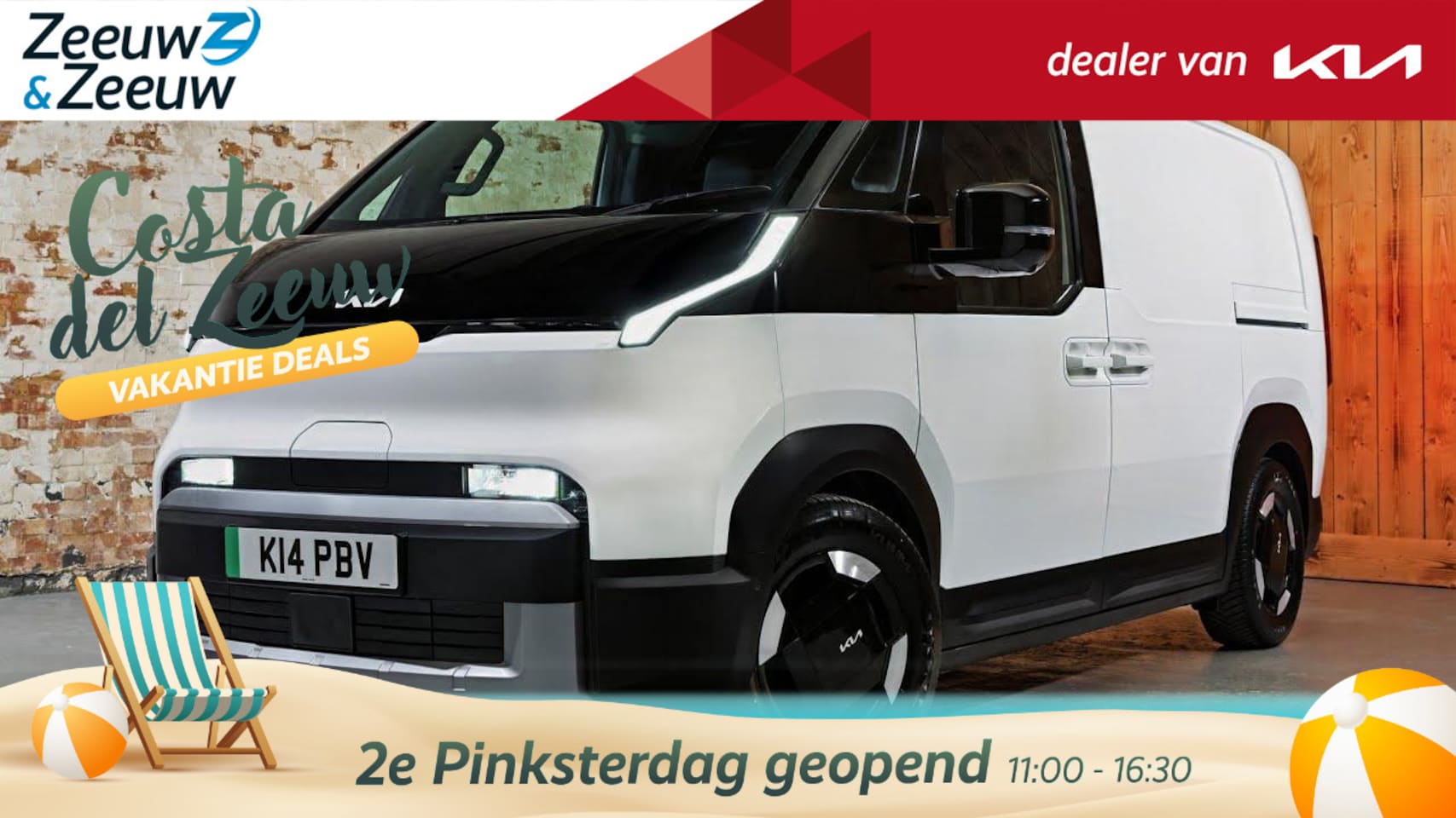 Kia PV5 - L2H1 Essential 51.5 kWh Tot 300KM WLTP | €2.500,-  accessoire cheque of 2,99% Rente mogeli - AutoWereld.nl