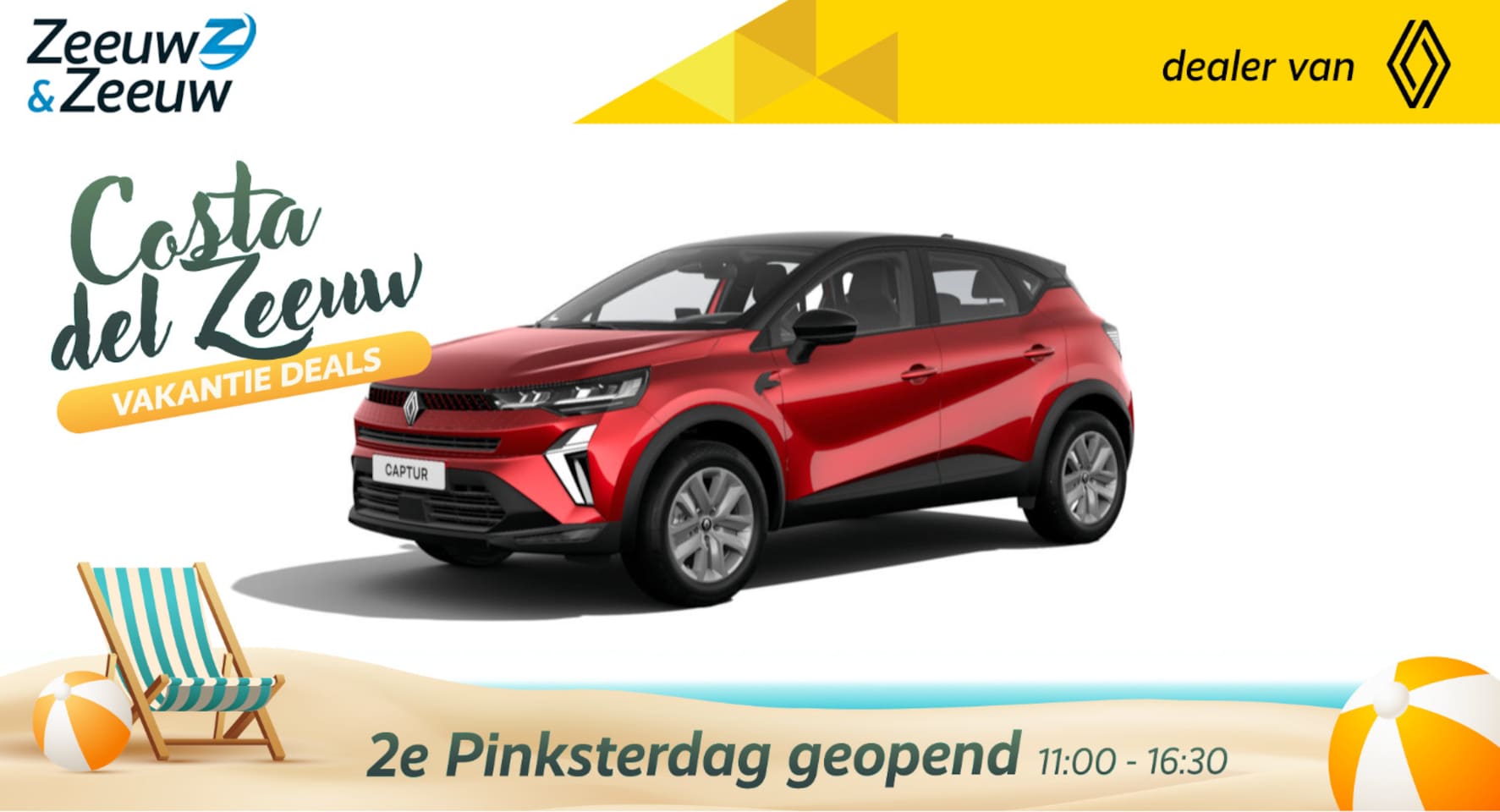 Renault Captur - Z&Z Renault Private Lease actie v.a. € 409,- E-Tech Hybrid 145 evolution | Wij maken graag - AutoWereld.nl