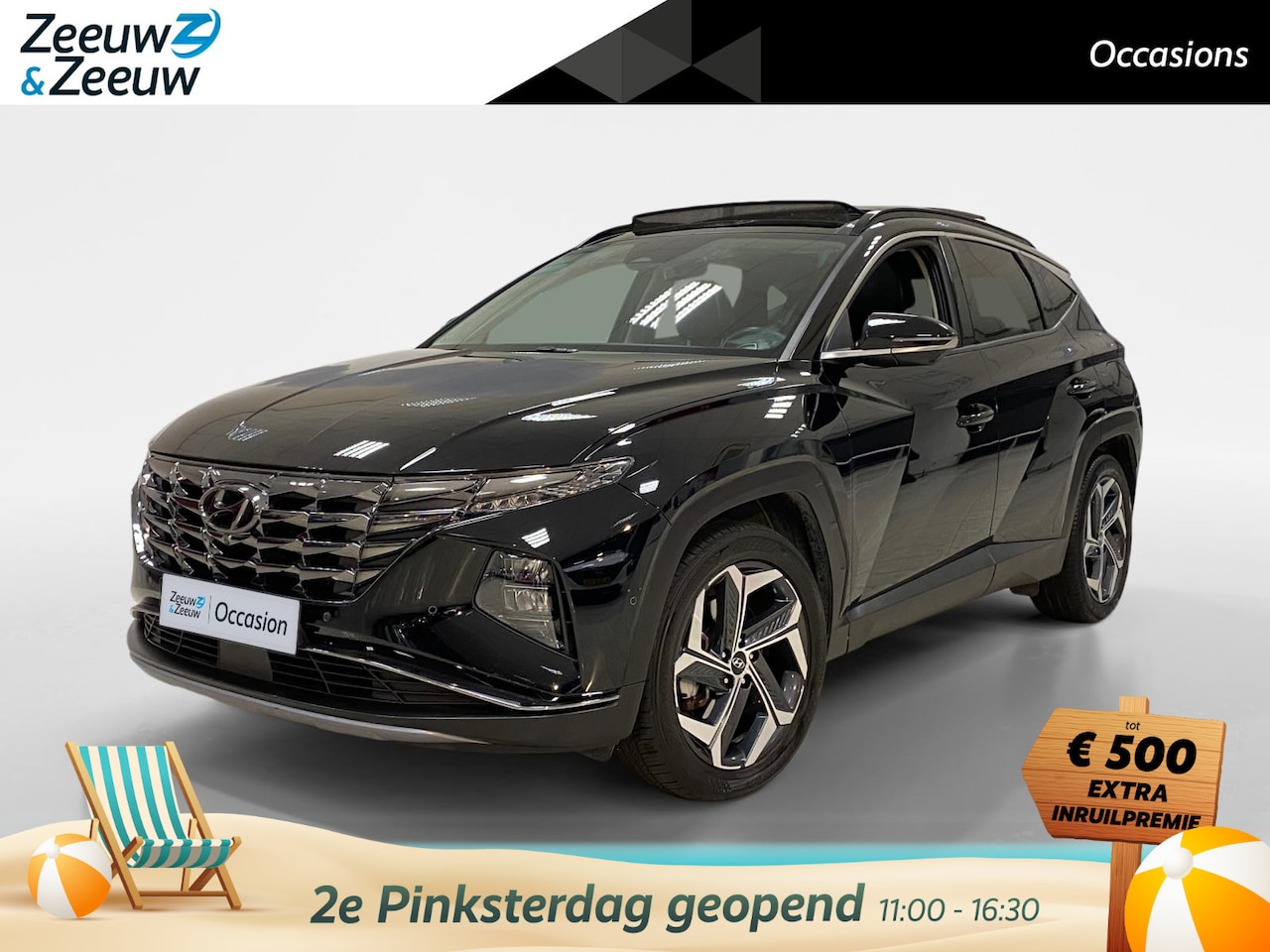 Hyundai Tucson - 1.6 PHEV | PREMIUM SKY | AUTOMAAT | PANODAK | LEDER | - AutoWereld.nl