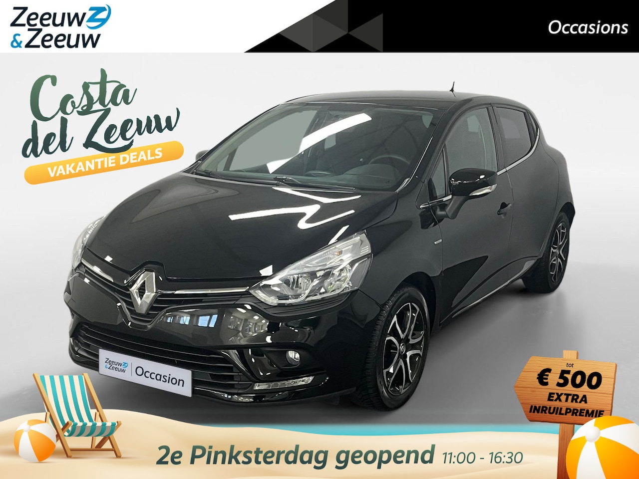 Renault Clio - 0.9 TCe Limited NAVI AIRCO PARKEERSENSOREN CRUISE CONTROLE LM VELGEN ZEER MOOIE AUTO DEALE - AutoWereld.nl