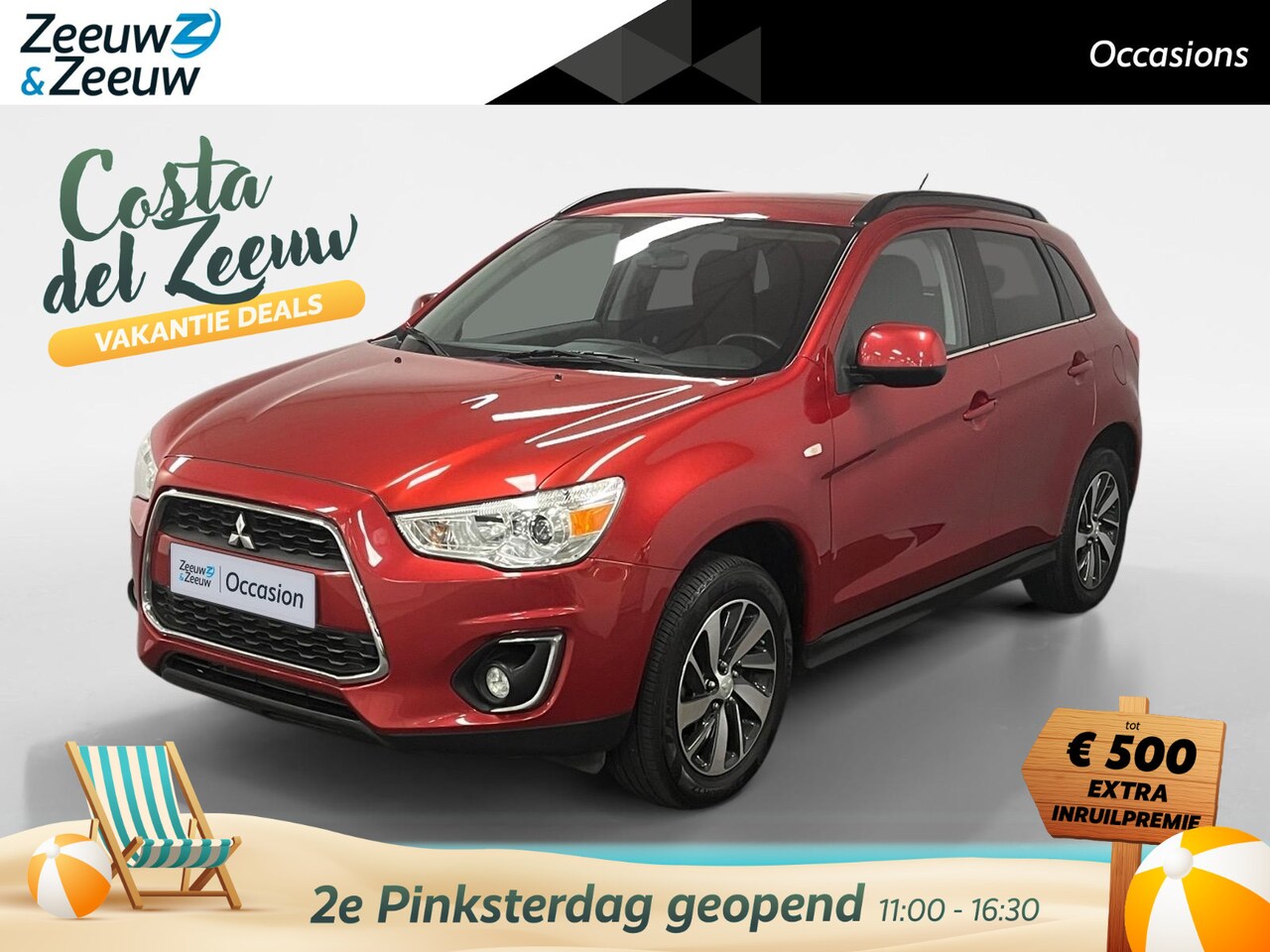 Mitsubishi ASX - 1.6 Cleartec Invite+ AIRCO PARKEERSENSOREN CRUISE CONTROLE BLUETOOTH TREKHAAK (1200KG TREK - AutoWereld.nl
