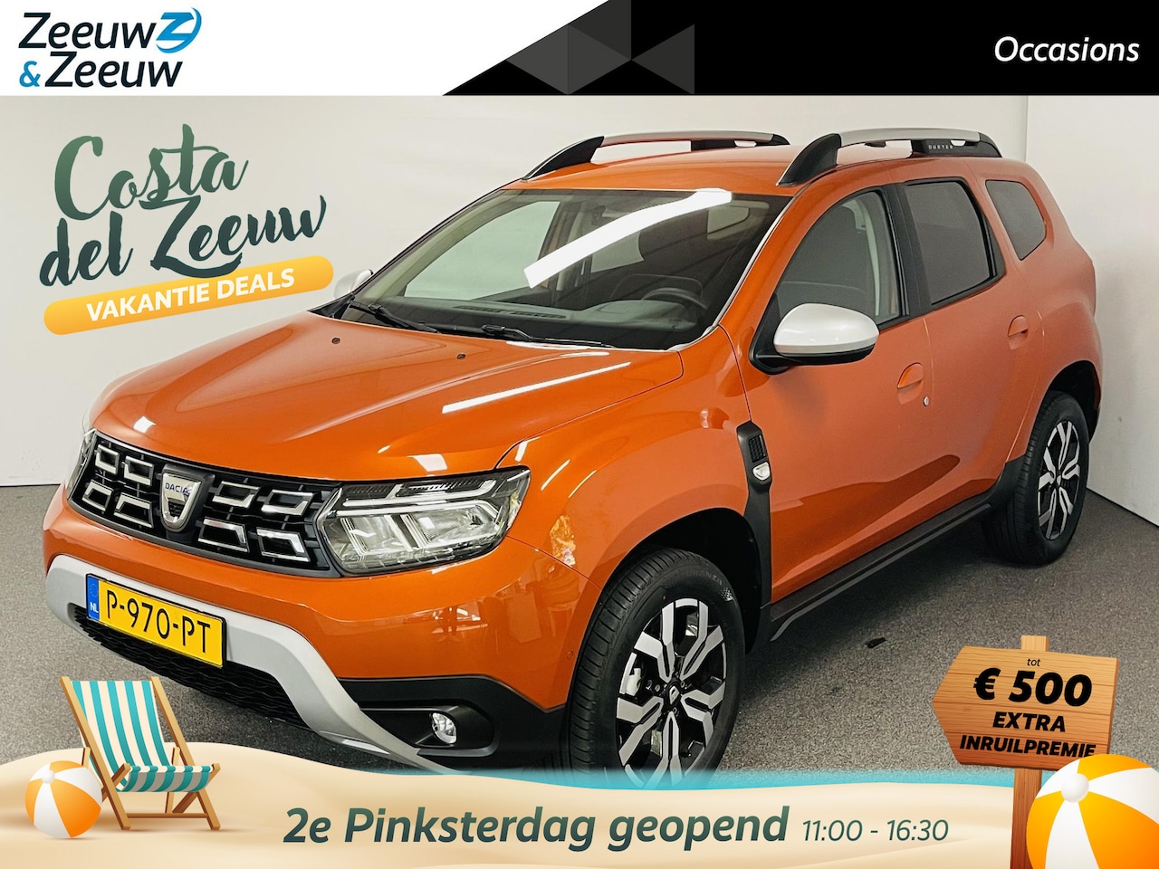 Dacia Duster - 1.3 TCe Prestige Navi airco camera apple carplay android auto lm velgen parkeersensoren de - AutoWereld.nl
