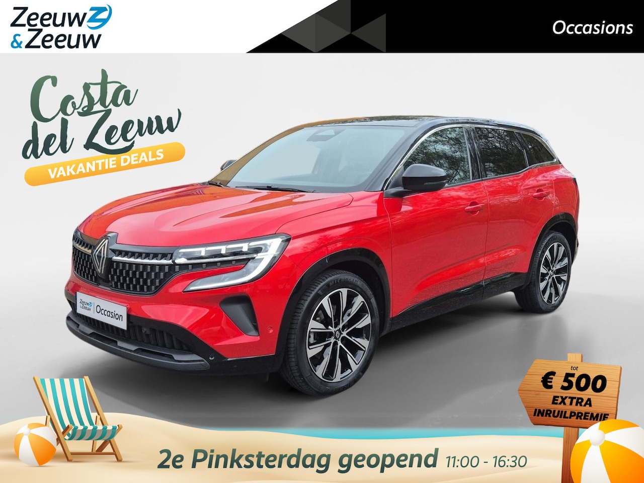 Renault Austral - 1.2 E-Tech full hybrid 200 techno 200pk, automaat, elektrische achterklep, two-tone kleurs - AutoWereld.nl