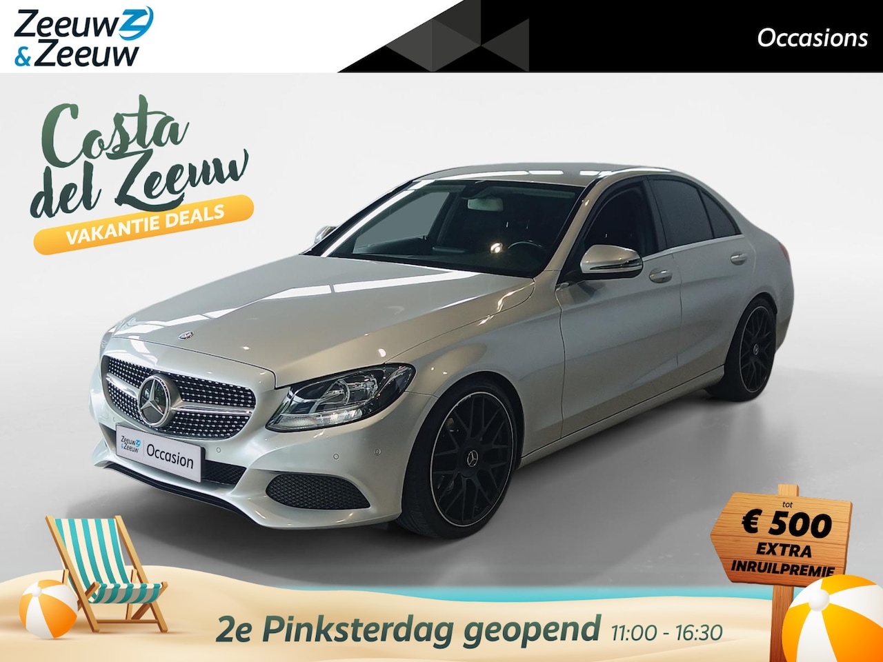 Mercedes-Benz C-klasse - 180 Ambition *Automaat*Navigatie*Climate*Parkeersensoren*LM.Velgen*VOL OPTIES! - AutoWereld.nl