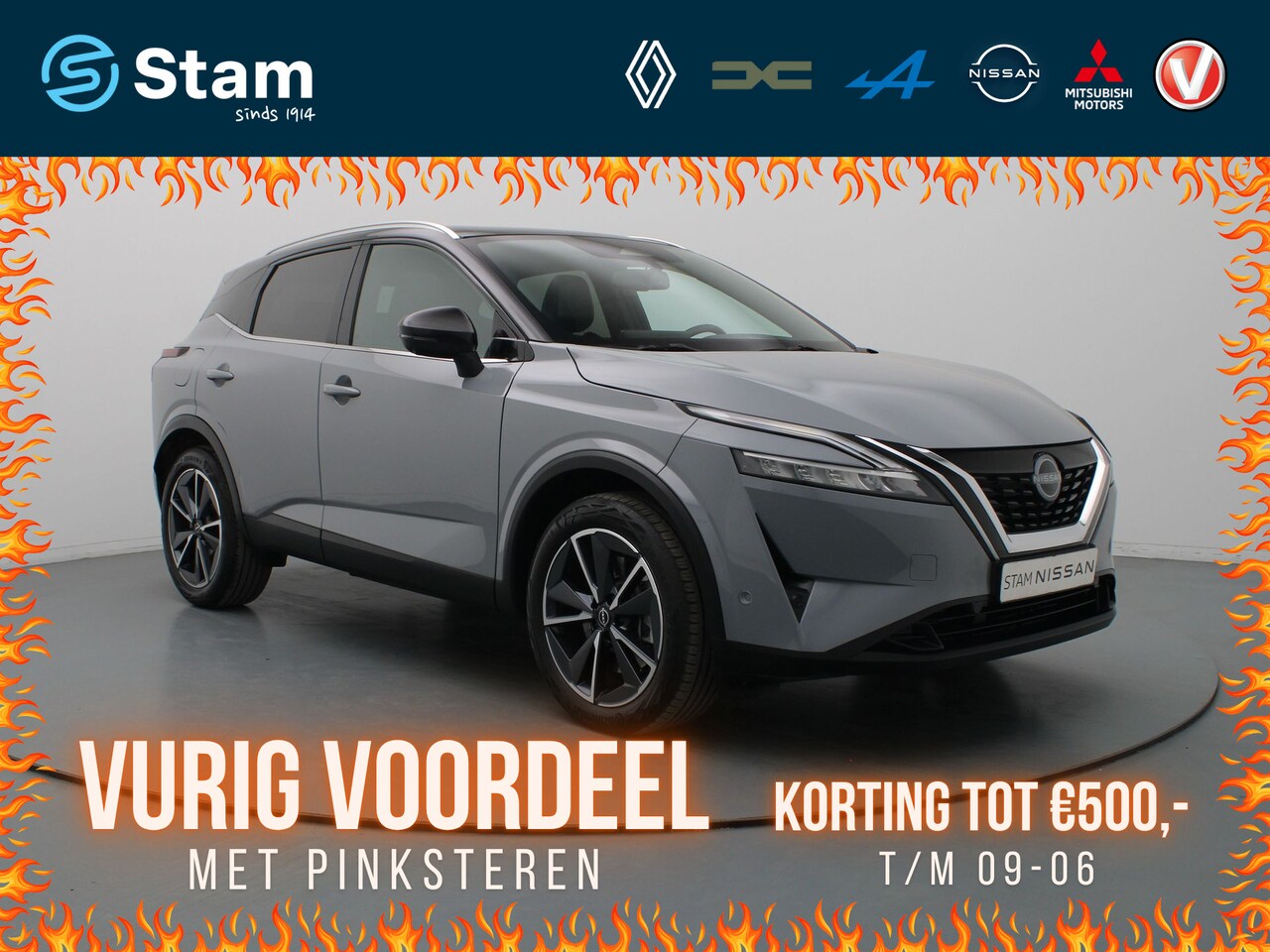 Nissan Qashqai - 158pk e-Power Tekna Head-Up | 360° Camera | Adapt. Cruise | Parkeersens. v+a | Stoel-/stuu - AutoWereld.nl