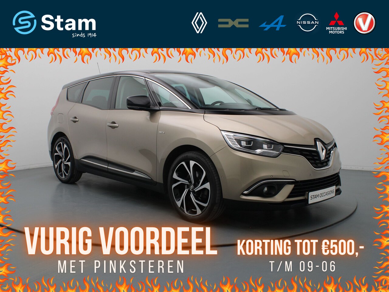 Renault Grand Scénic - 141pk TCe Bose 7p. BOSE | Camera | Cruise | Navi | Parkeersens. v+a | Trekhaak - AutoWereld.nl