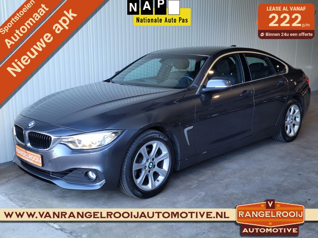 BMW 4-serie Gran Coupé - 418i High Executive aut., leer, sportst., clima, zwarte hemel - AutoWereld.nl
