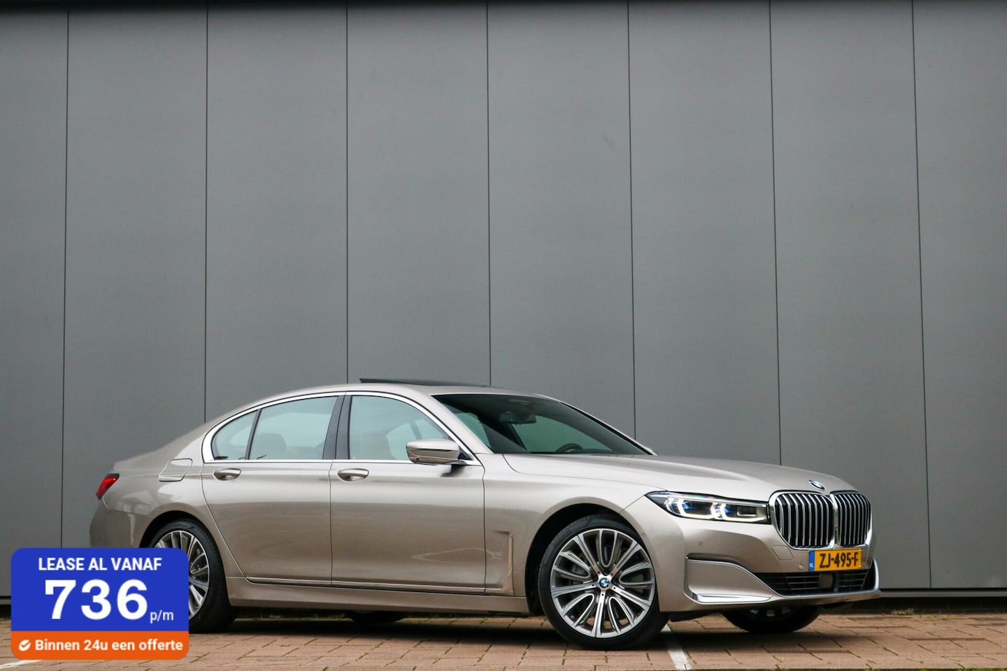 BMW 7-serie - 745e High Executive | Glascoating | Nappa Cognac | Panoramadak | Leder interieurdelen. - AutoWereld.nl