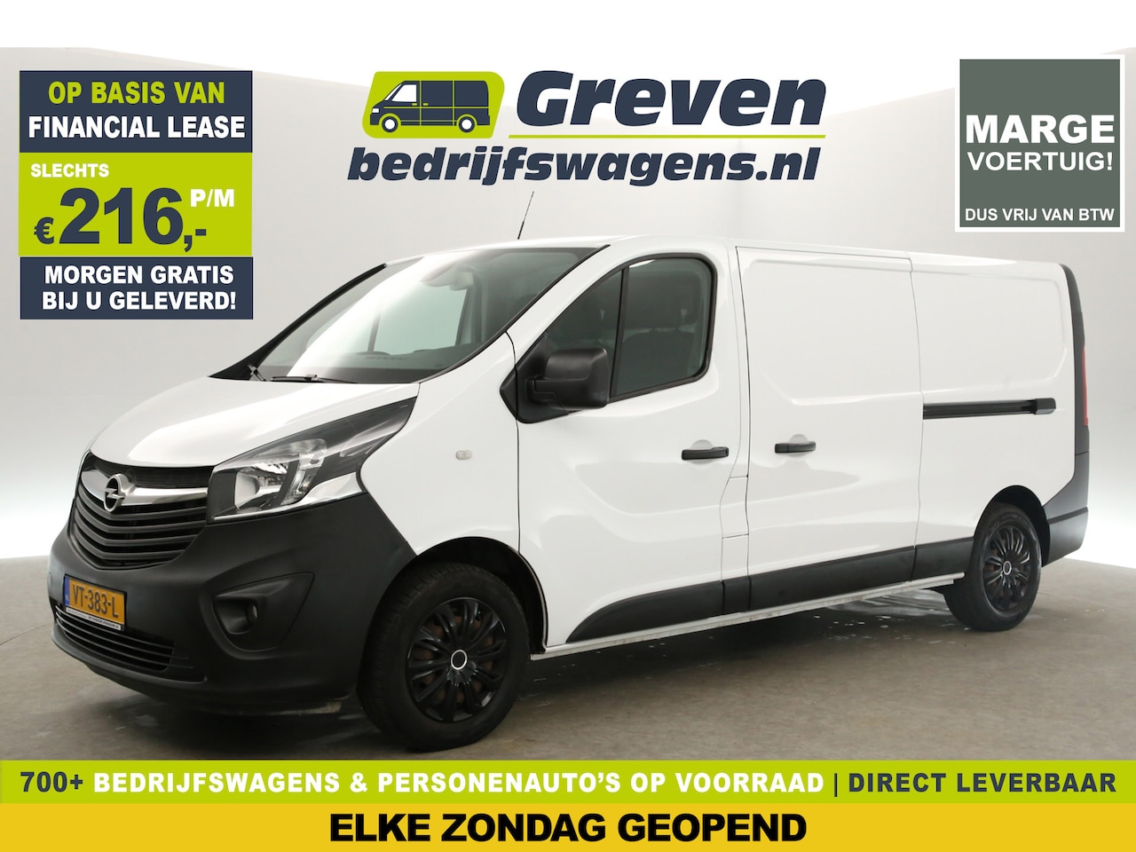 Opel Vivaro - 1.6 CDTI L2H1 | MARGE! | Airco Camera 2xSchuifdeur Trekhaak Cruise Navi PDC 3 Persoons - AutoWereld.nl