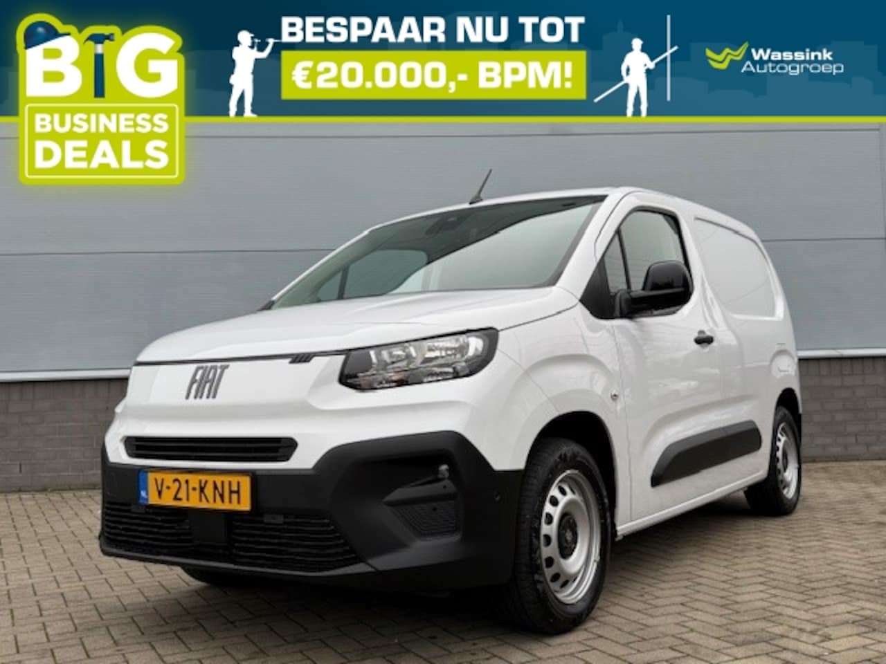 Fiat Doblò Cargo - New GB 1.5 BlueHDi 130pk L1 EAT8 Automaat | Cruise Control | Trekhaakvoorbereiding | Betim - AutoWereld.nl