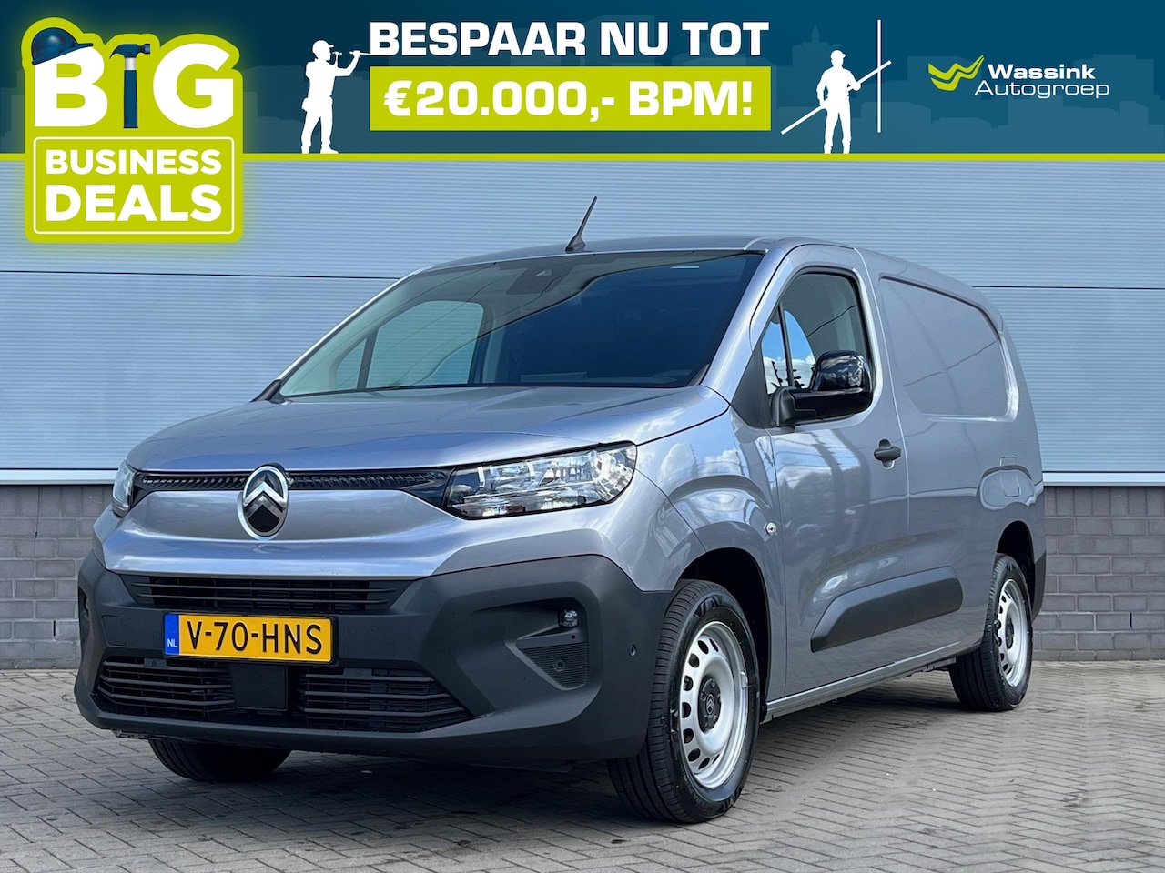 Citroën Berlingo - Van GB 1.5 BlueHDi 100pk L2 | Trekhaakvoorbereiding | Reservewiel | Cruise Control | Betim - AutoWereld.nl