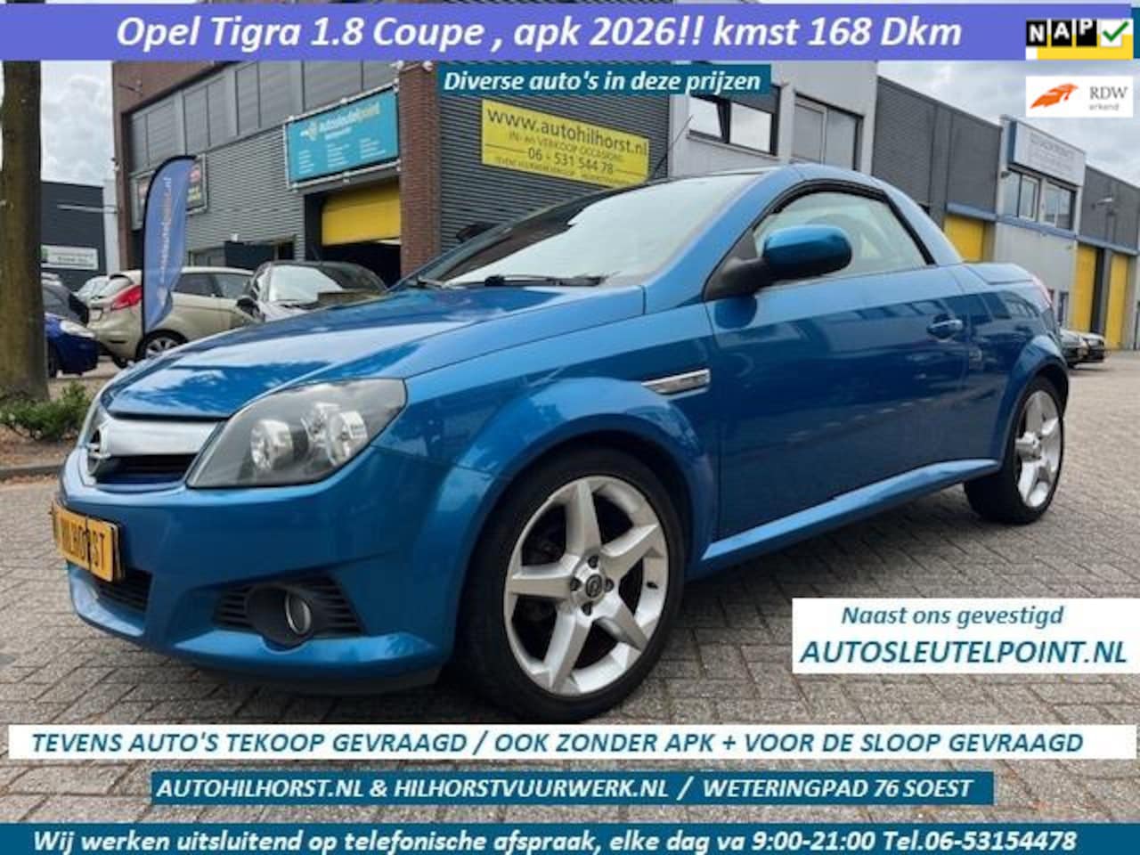 Opel Tigra TwinTop - 1.8-16V Enjoy APK 2026!! Diverse autos - AutoWereld.nl