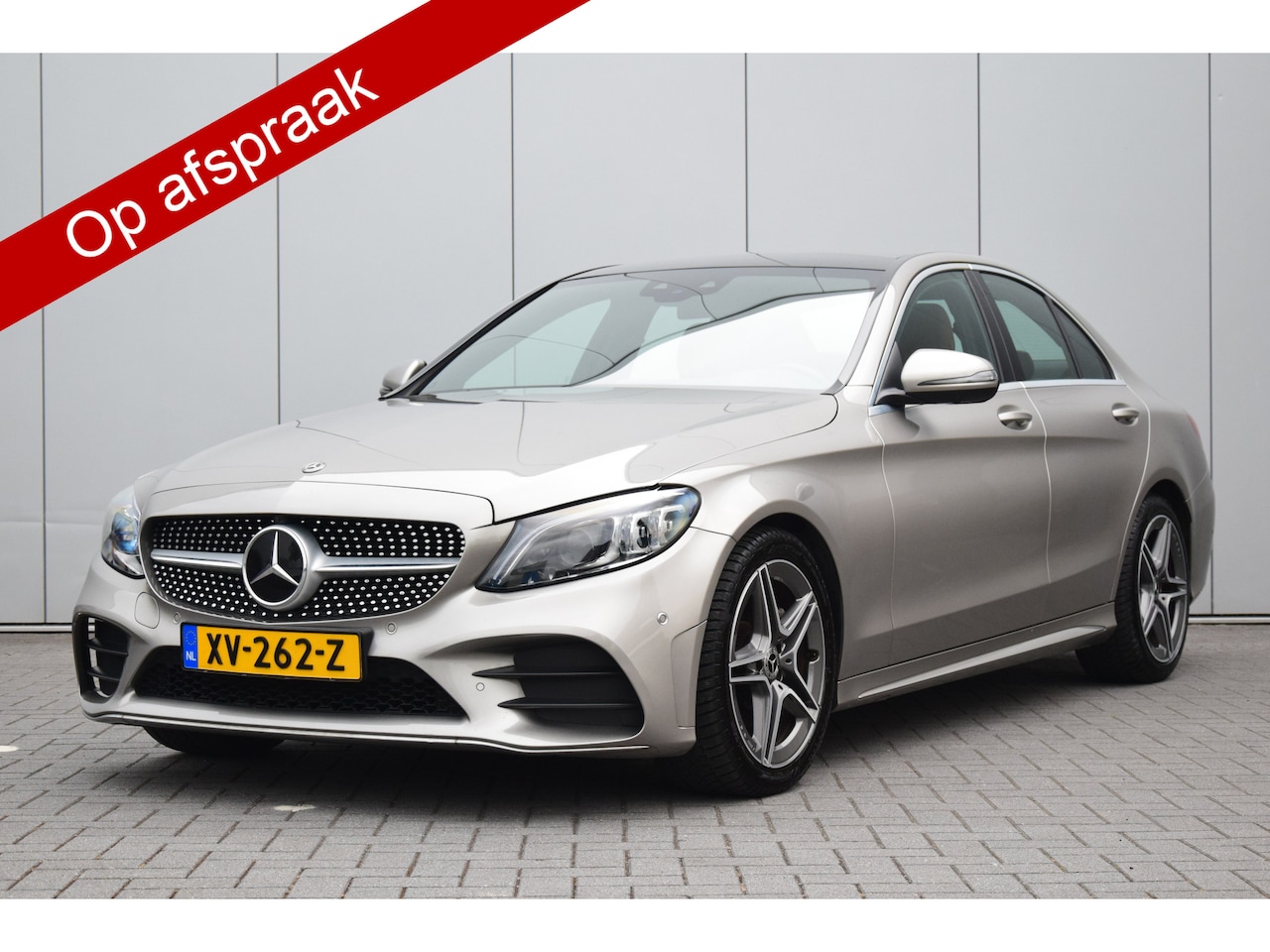 Mercedes-Benz C-klasse - 200 Business Solution AMG Plus Upgrade Edition Pano/Dak Leer/Sportstoelen/Verwarmd Trekhaa - AutoWereld.nl