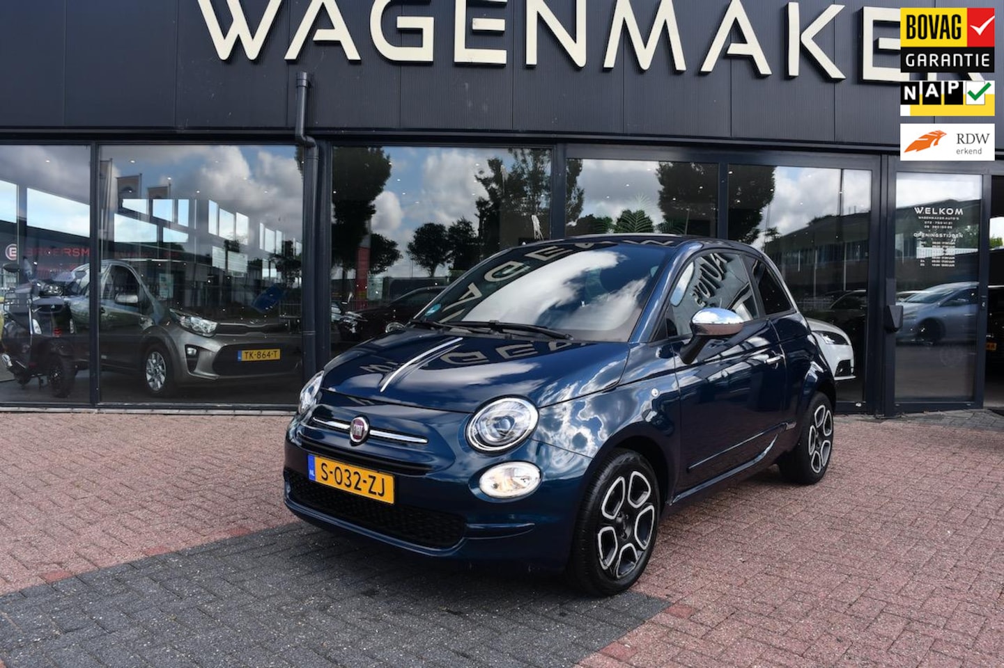 Fiat 500 - 1.0 Hybrid Club Clima|Cruise|Android apple CARPLAY - AutoWereld.nl