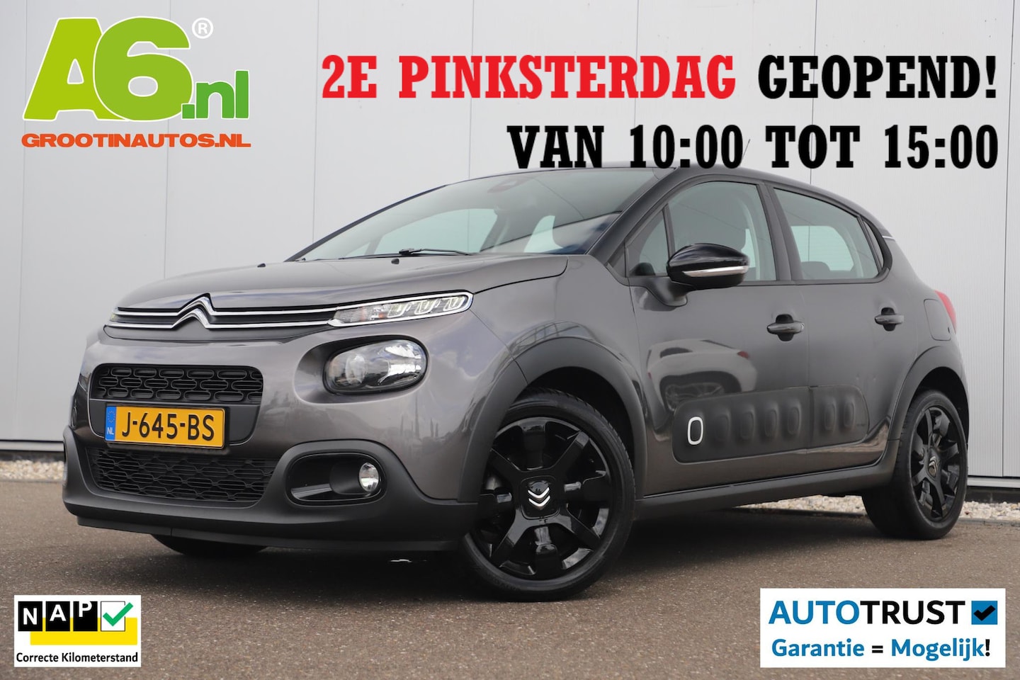 Citroën C3 - 1.2 PureTech Business 110PK Automaat DB Riem V.V. ! 17 inch LMV Navigatie Achteruitrijcame - AutoWereld.nl