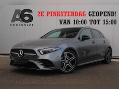 Mercedes-Benz A-klasse - 180 AMG Night Pakket Automaat Panoramadak Sfeerverlichting Keyless Half Leder Full LED 18