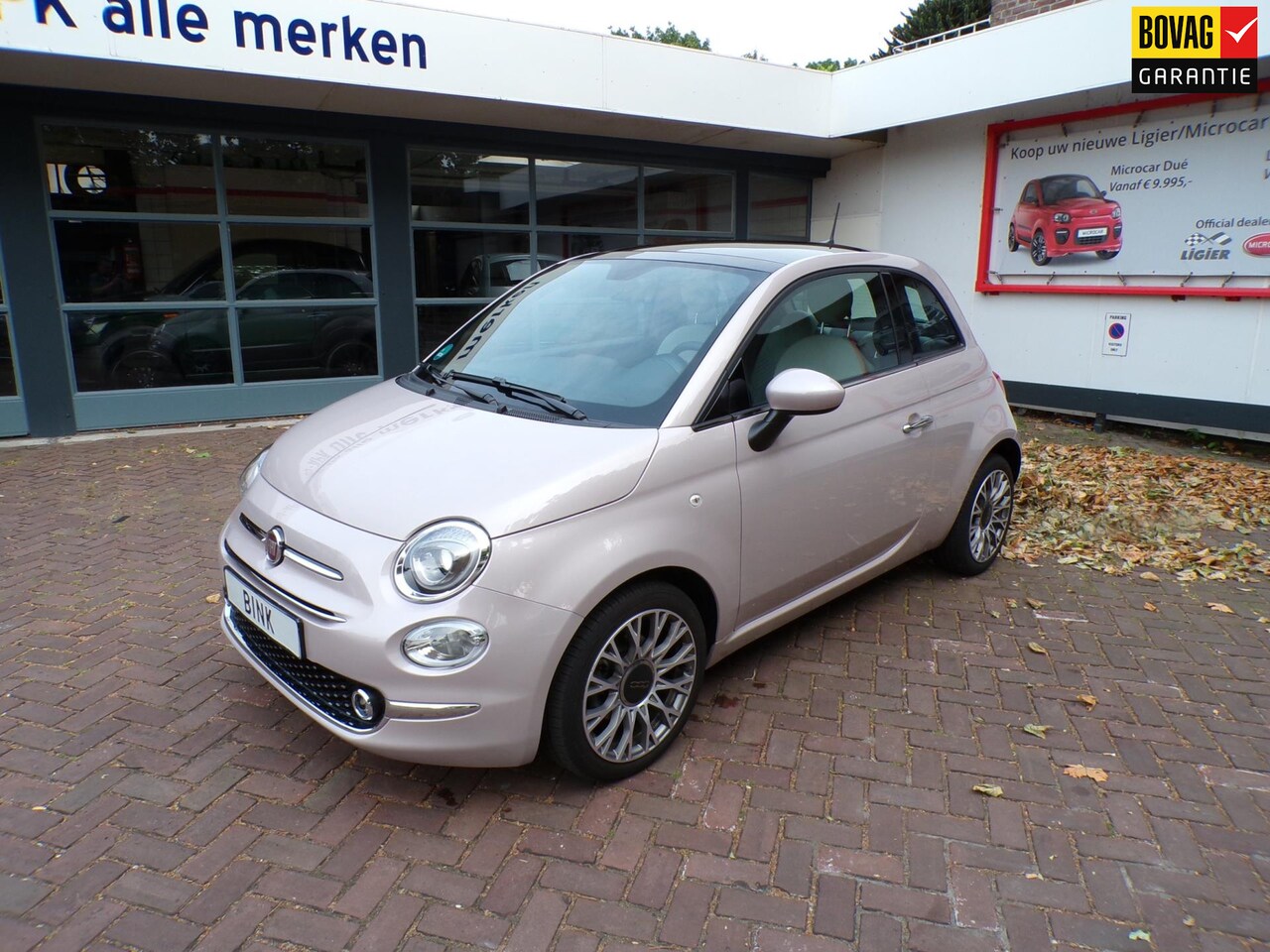 Fiat 500 - 1.0 hybrid Star Elek.Schuifdak/Unieke Kleur/Navi./Apple Car Play/Android/Climate Control/1 - AutoWereld.nl