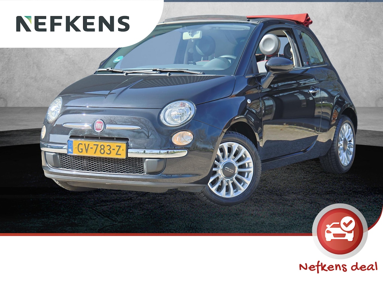 Fiat 500 C - 1.2 70PK Popstar | Airco | 15" LM velgen | Cabrio/Panorama dak | Metallic Lak | Goed Onder - AutoWereld.nl