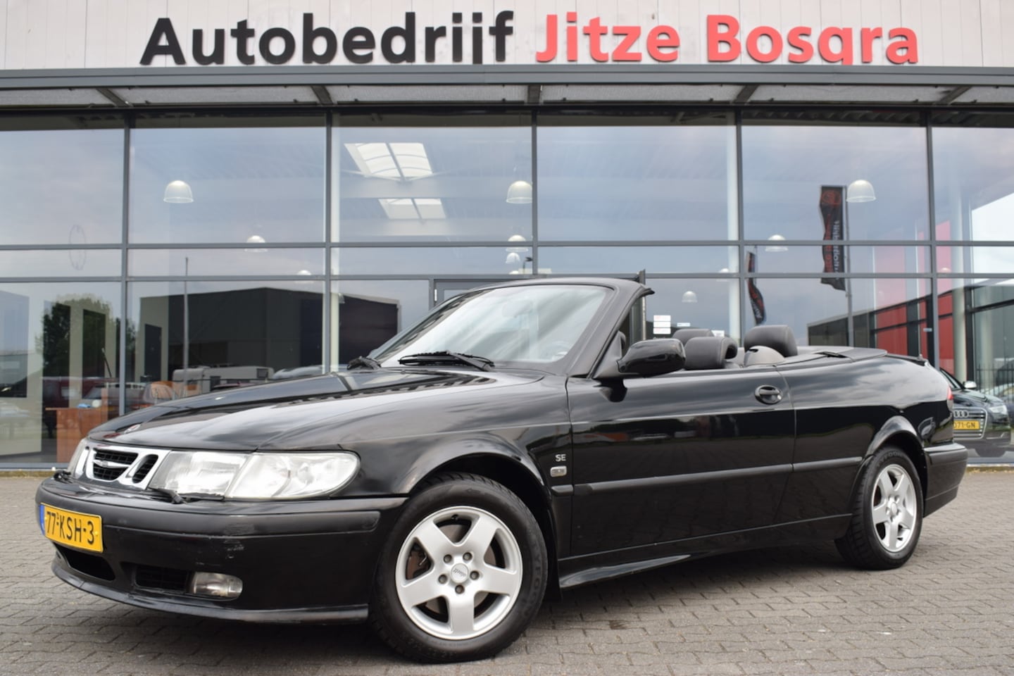 Saab 9-3 Cabrio - 2.0T 154pk Automaat S Zwart Leder | ECC | Trekhaak | Cruise Control - AutoWereld.nl
